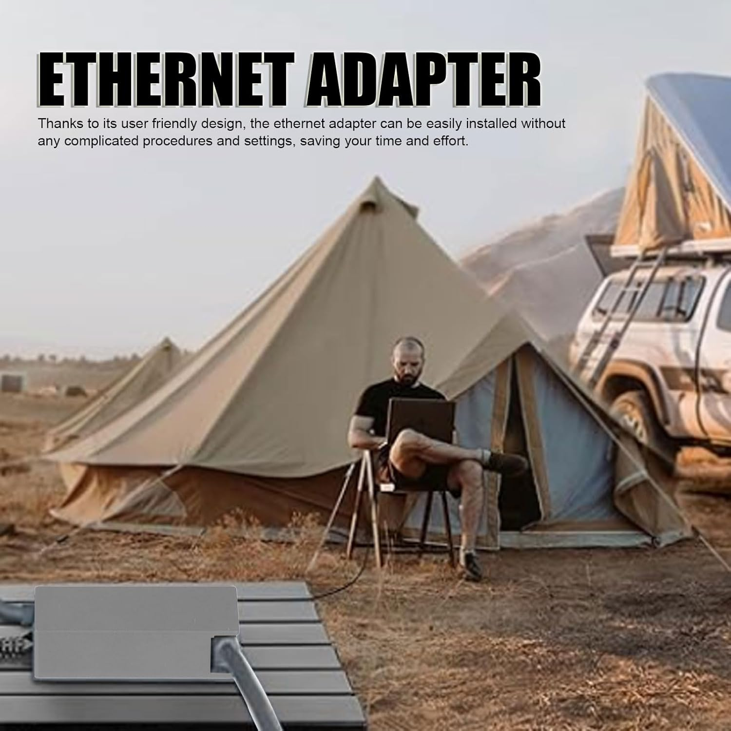 Starlink Ethernet Adapter for Starlink Standard Actuated Gen 2, Starlink to RJ45 Gigabit Ethernet Wired External Network, Starlink Ethernet Adapter Satellite Internet V2 for Rectangle Dish image number 1