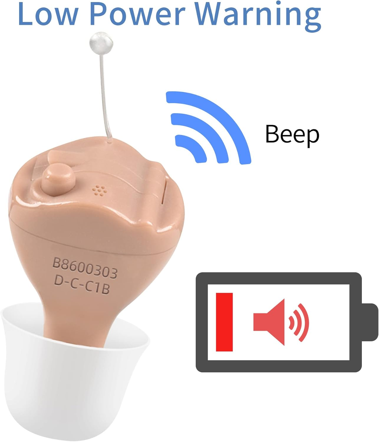 Mini CIC Hearing Enhancement Aids, Use A312 Battery Long Last for 70 Hours image number 6