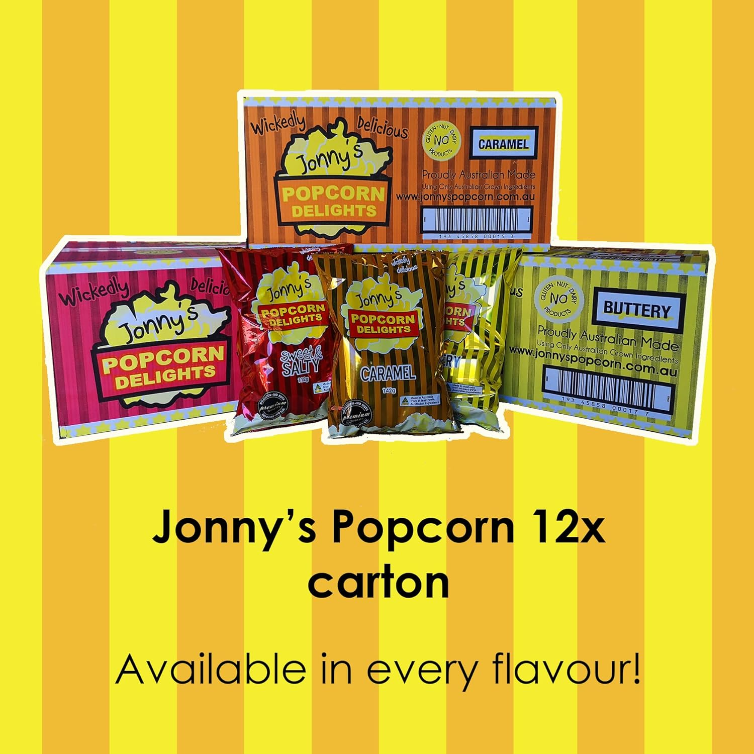Jonny'S Popcorn Delights - Caramel Wholegrain Popcorn, 142 G image number 4