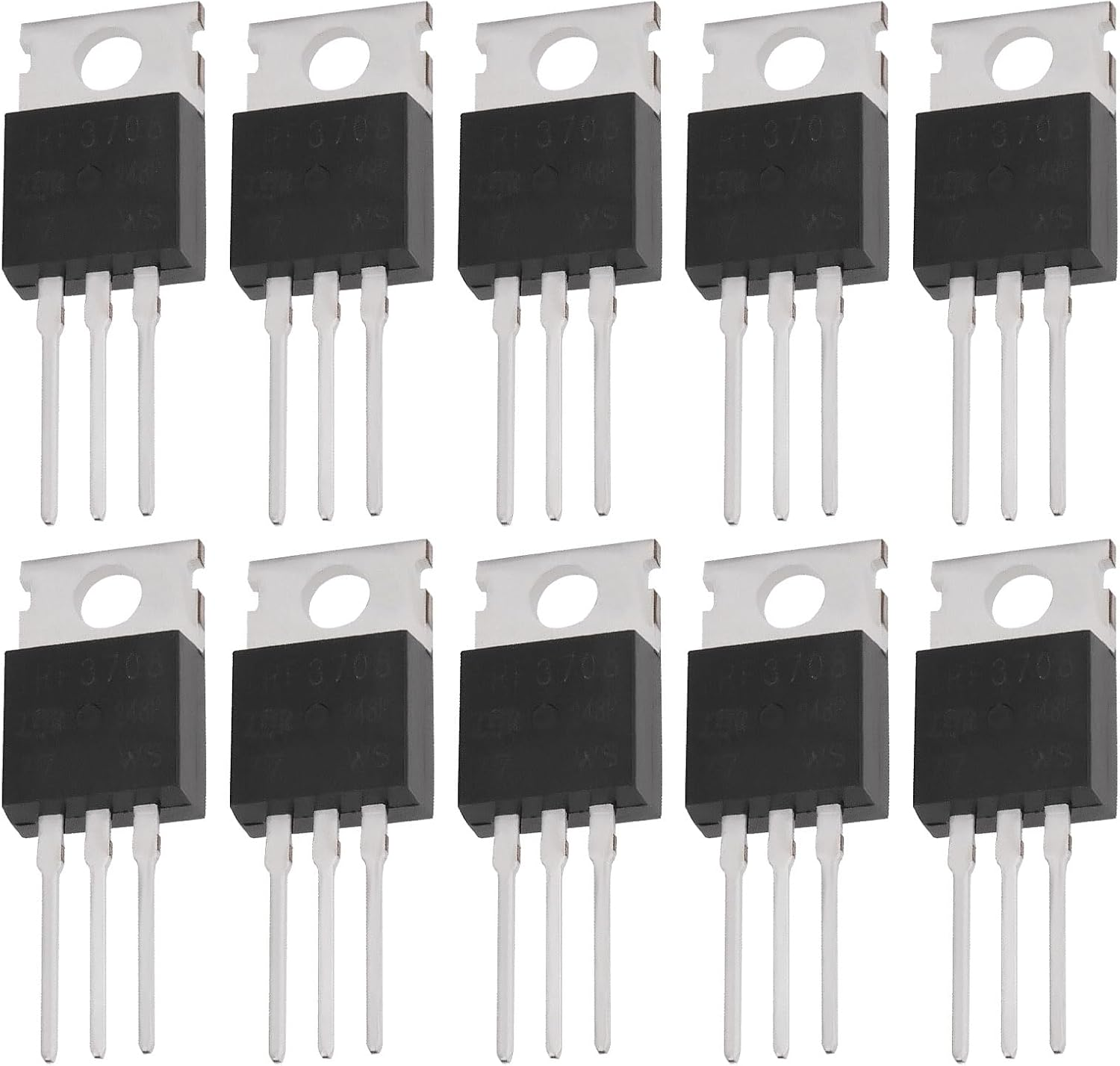 Be in Your Mind 10Pcs MOSFET Transistors IRF3708 MOSFET Transistors N-Channel Power Mosfet Transistor TO220 30V 62A for Electronic Applications image number 2