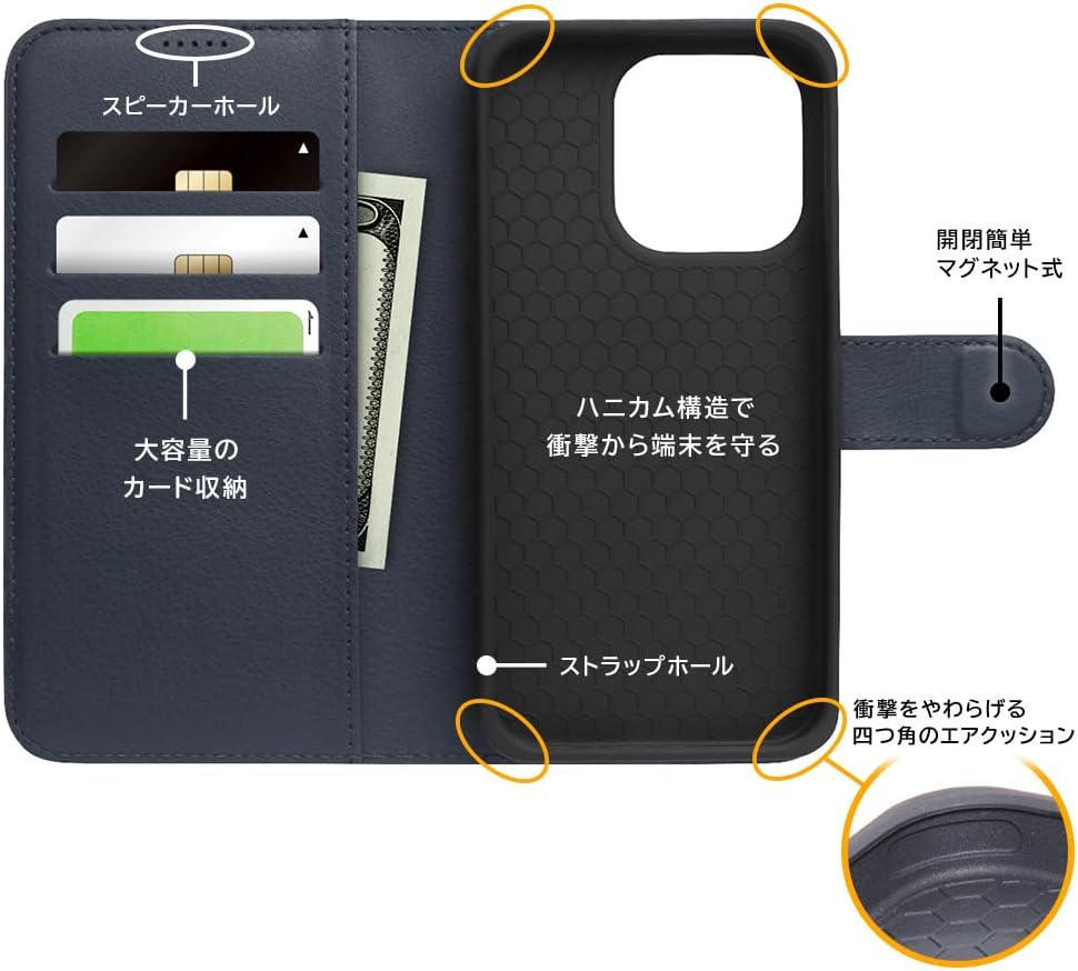 Inglem Iphone 15 Pro Case, Disney Folio Leather Case, Magnet, Winnie the Pooh_Sitting image number 2