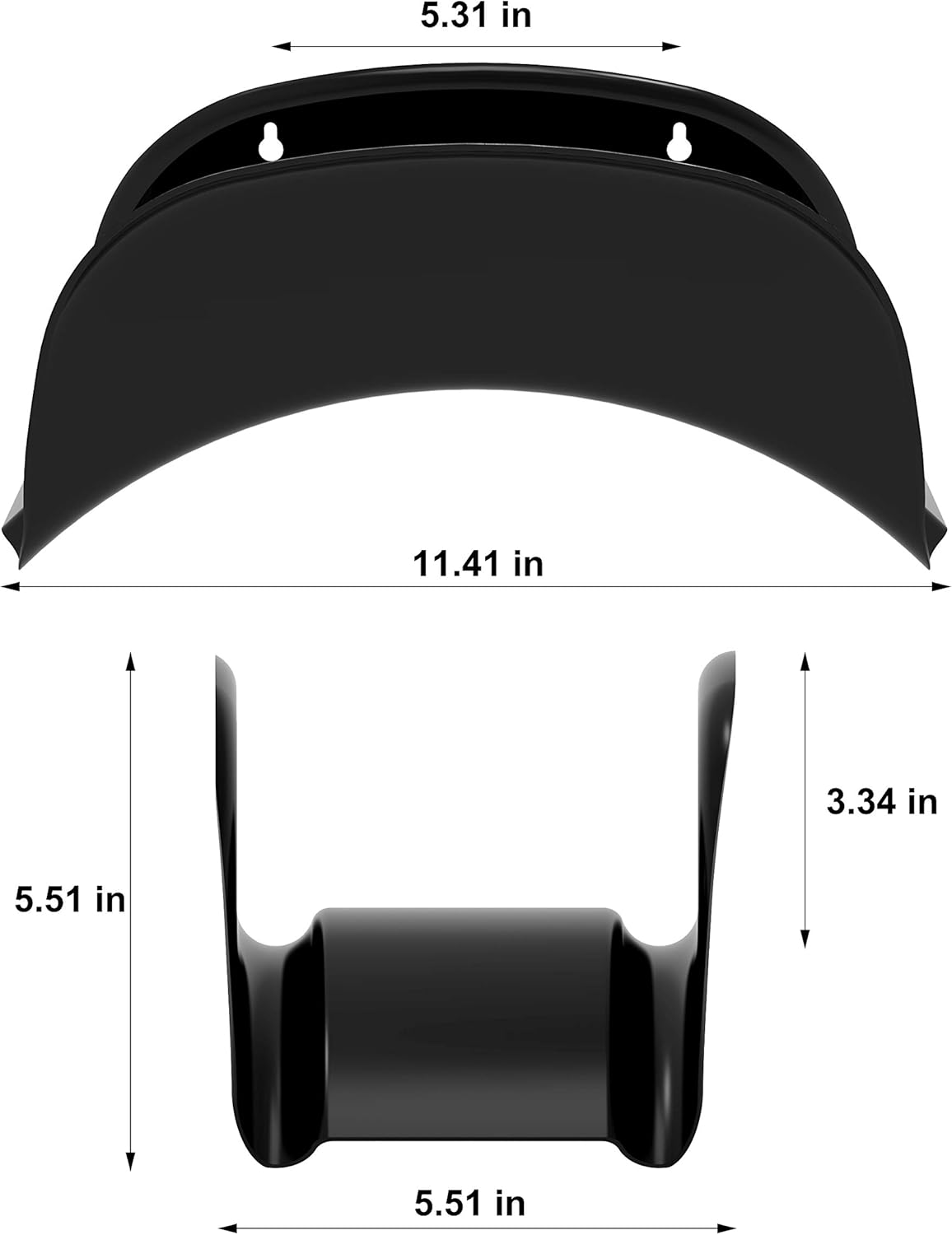 Gardzen Steel Wall-Mounted Heavy Duty Black Hose Bracket, Car Hose Holder, Carrier, Support for Garden Hose Hanger image number 5