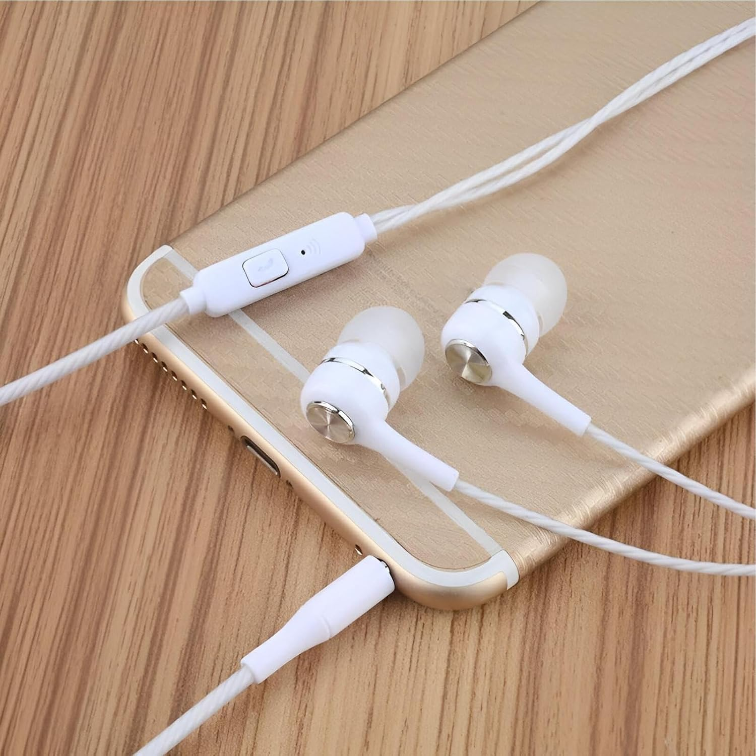 Earphones | Plug-In Headphones with Mic | 3.5Mm Jack Corded Noise Cancelling Earphones for Workout, School, Studio, Gaming, Traveling, Music Production