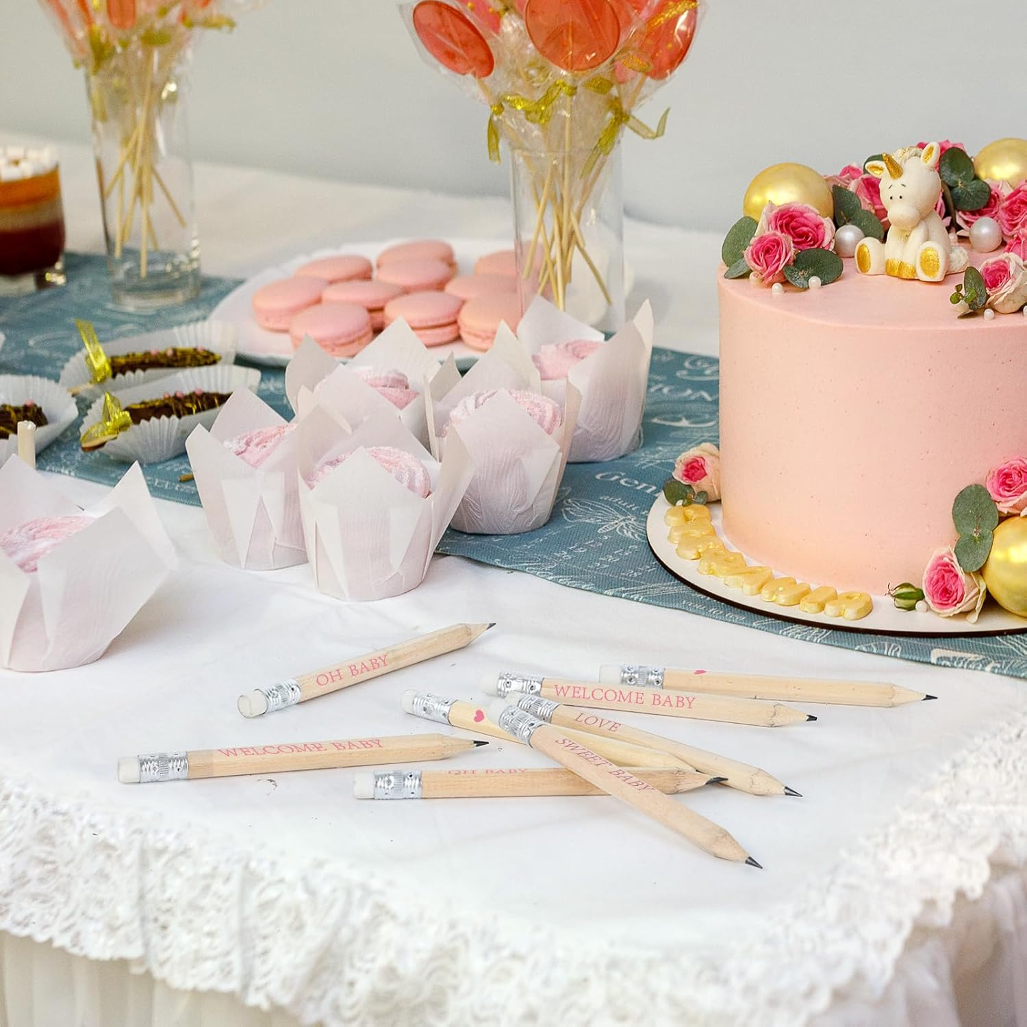 Baby Shower Pencils (Pink, 50) image number 3