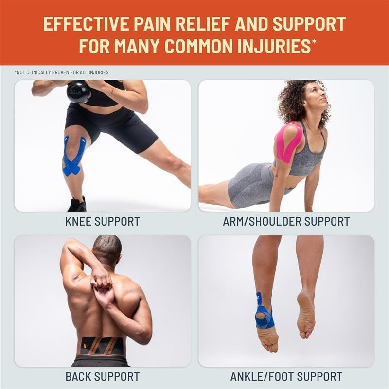 KT Tape, Original Cotton, Elastic Kinesiology Athletic Tape, 16&rsquo; Uncut Roll image number 5