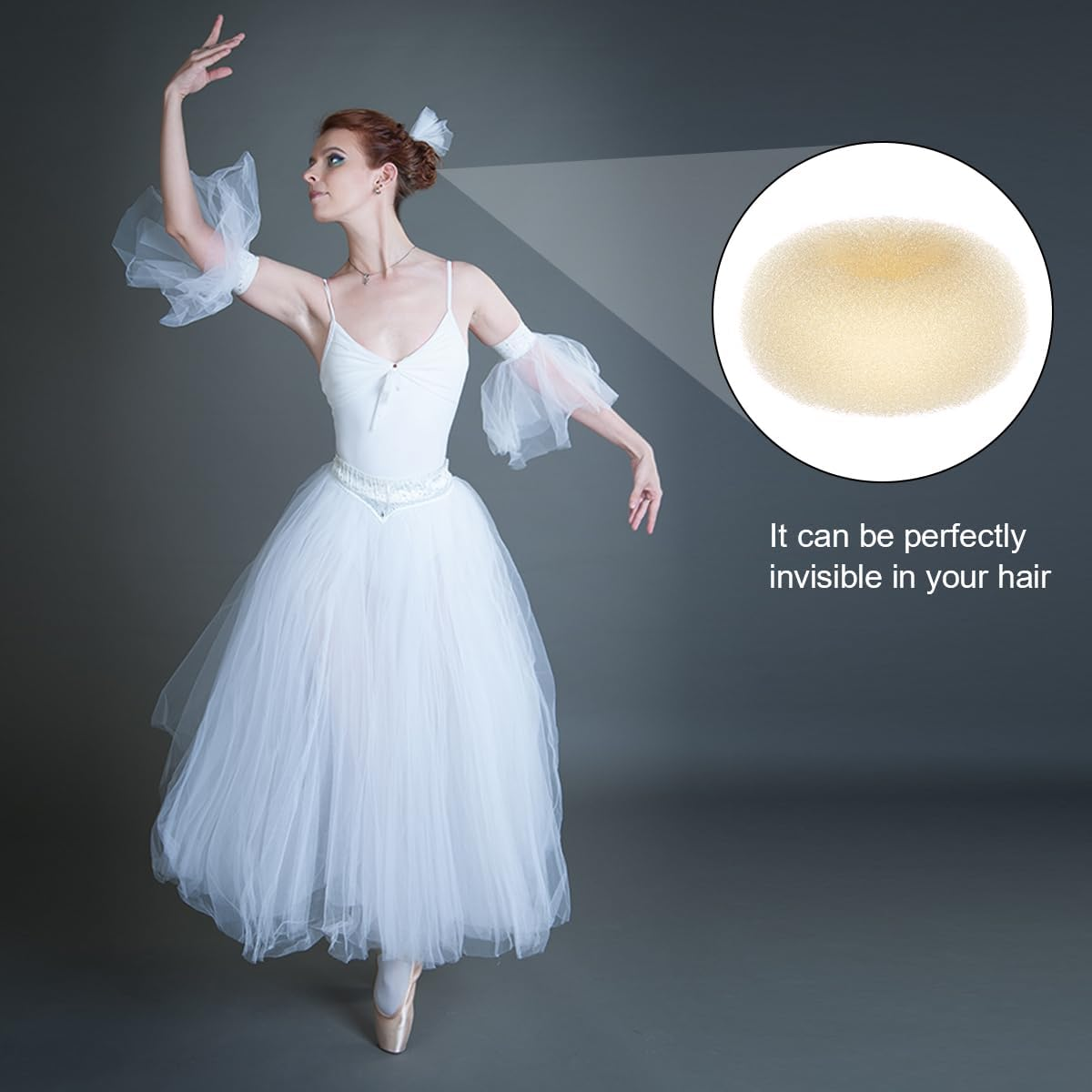 URAQT Hair Donut Bun Maker Set, 4 Pcs Ring Style Donut Bun Shaper with 30 Hair Pins, Blonde Chignon Doughnut Bun Hair Accessories for Girls Kids Women DIY Chignon Hair Styles