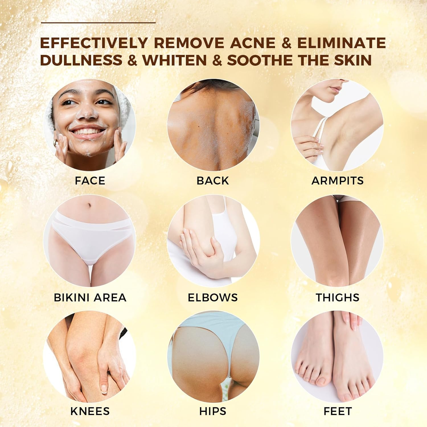 Dark Spot Remover Soap Bars,Turmeric Soap Bar,For Body & Face with Vitamin C, E, Retinol, Collagen,Shea Butter,Infused with Hyaluronic Acid, 2 Pack,Natural Soap for Men,Women image number 6