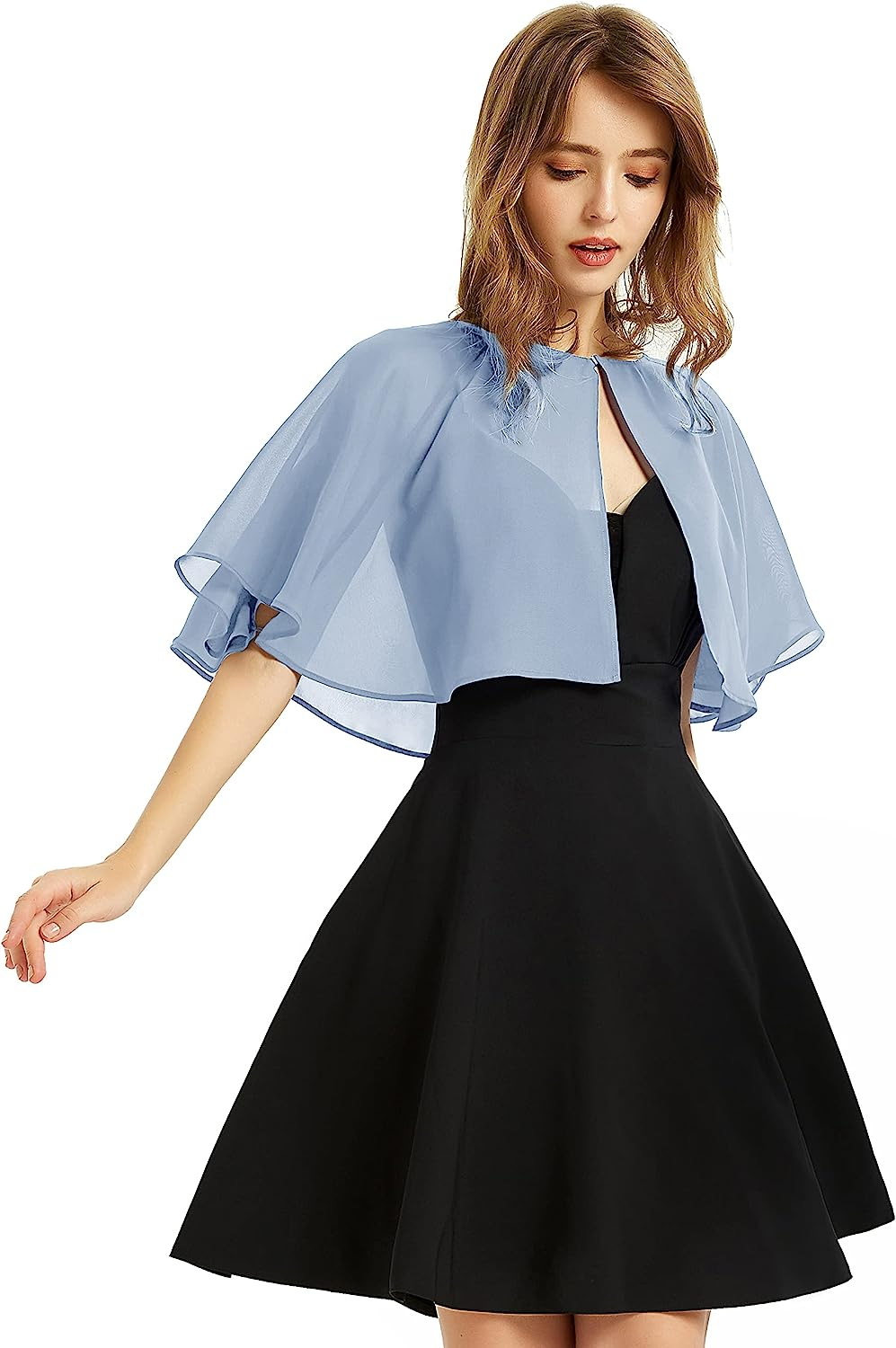 Soft Chiffon Shawl Wraps Shrug for Evening Wedding Women Accessories (