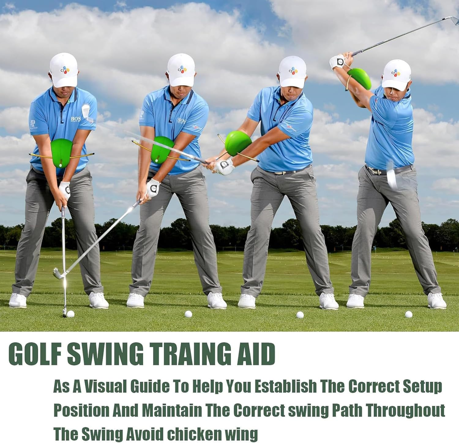 All-Level Golf Training Aid,Pro-Validated Golf Swing Trainer,Instant Hand Positioning & Posture Correction Aid for Beginners to Pros image number 1