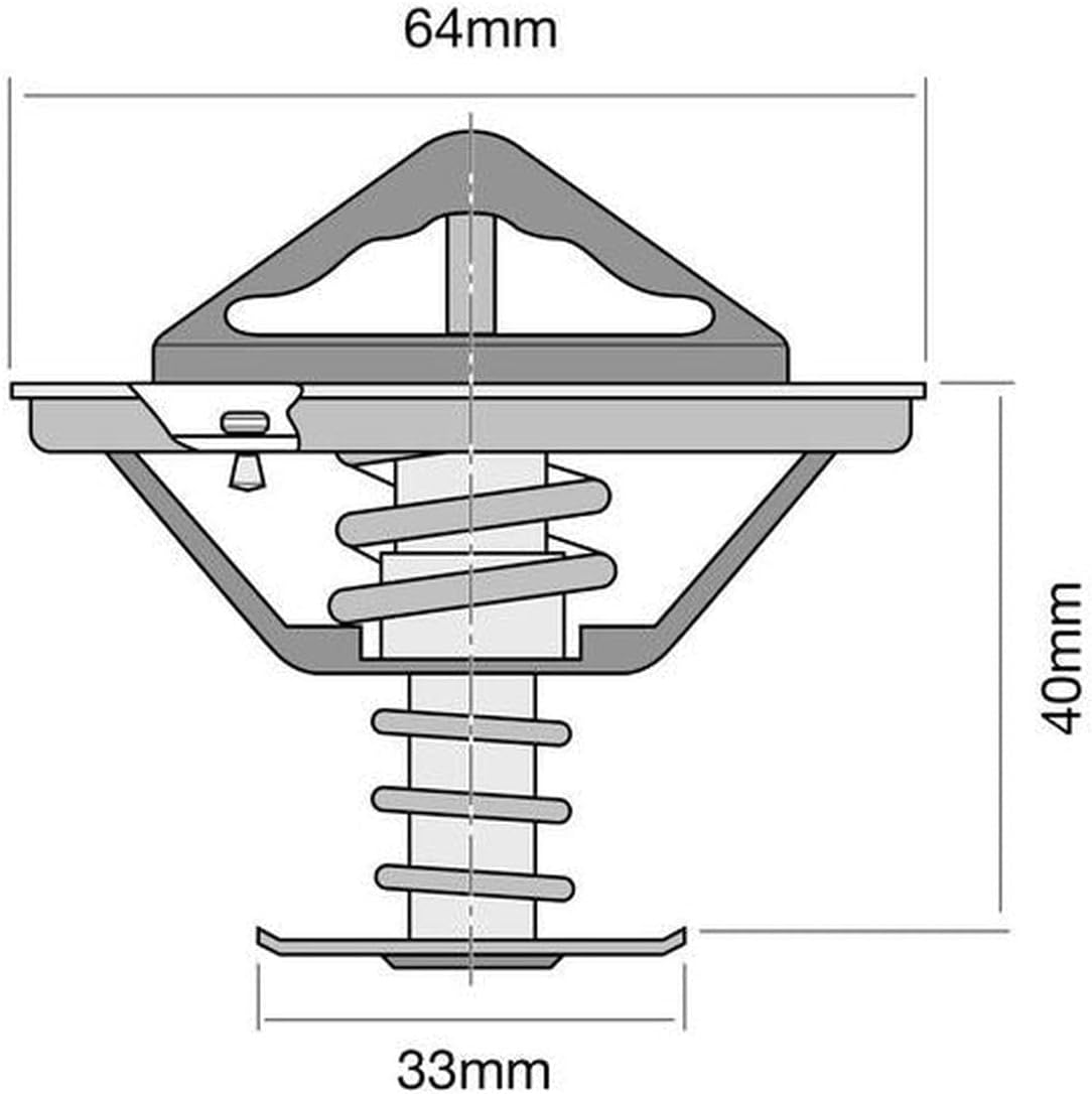 TRIDON HIGH FLOW THERMOSTAT for LEXUS LX470 UZJ100R 4.7L V8 1998-02 TT334-180