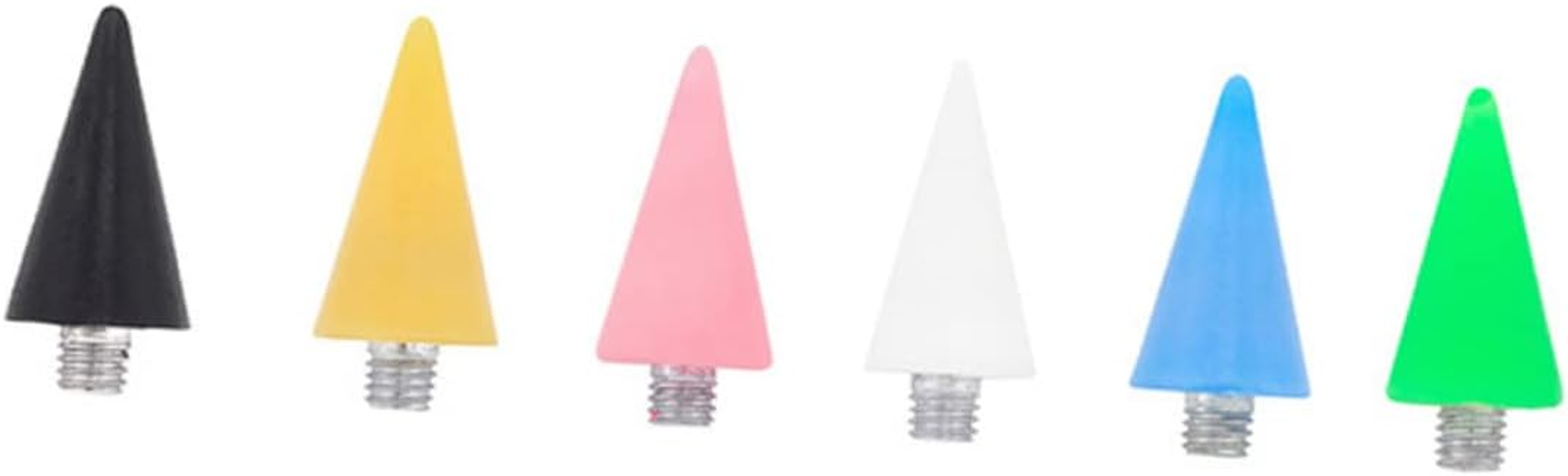 Ipetboom Dotting Pen Tips Wax Head Rhinestones Picker Black Acrylic 3 Pack Replacement Nail Art Tools for Professional DIY Manicure