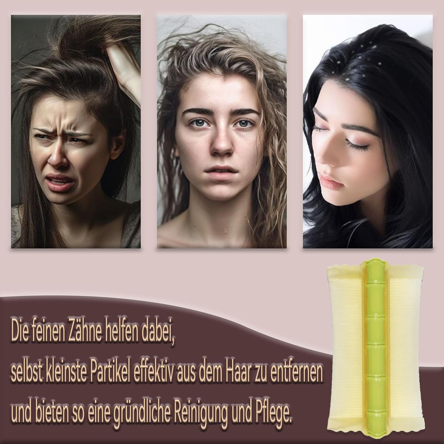 Whaleo 2 Pieces Lice and Nits Comb Lice Comb Lice Comb Hair Comb Narrow Teeth Eliminates Lice and Nits Durable and Easy to Clean image number 4