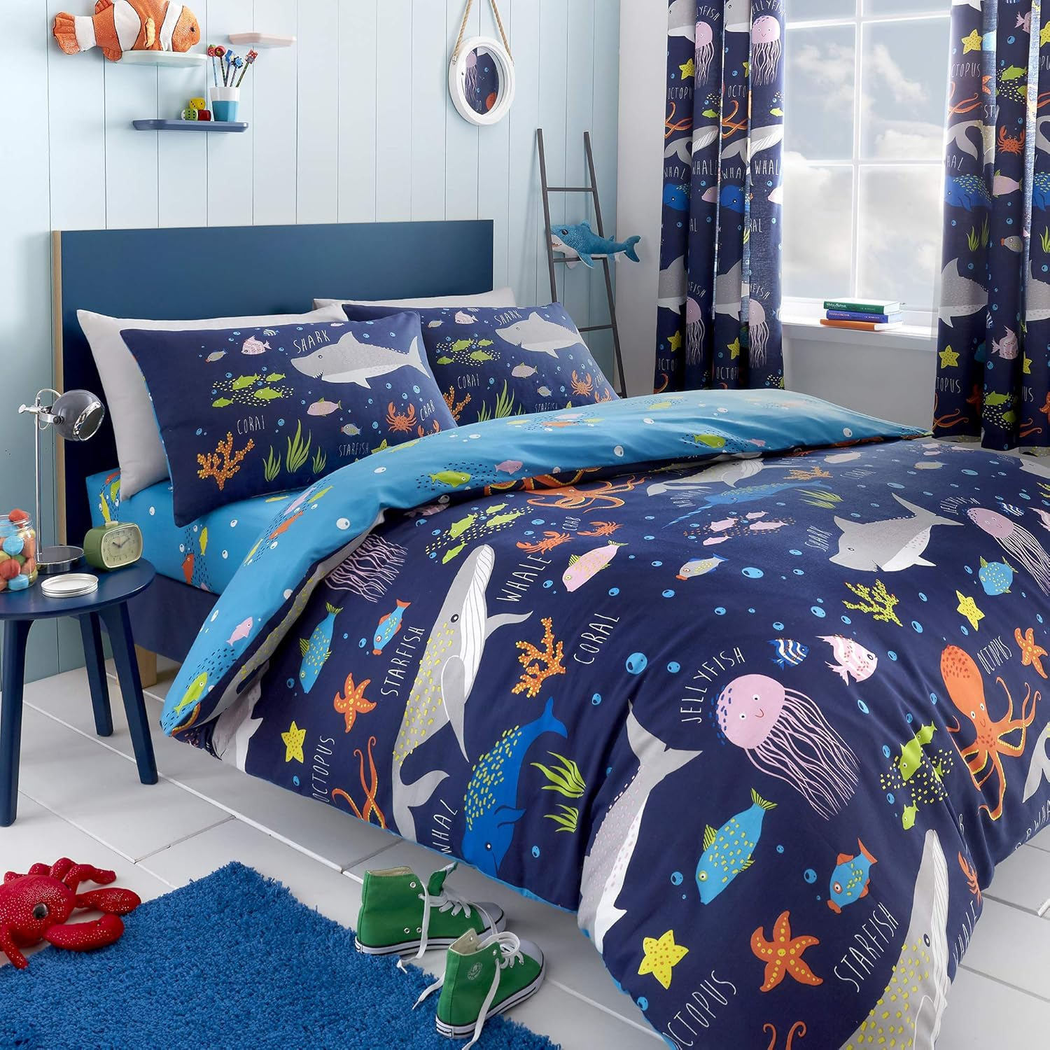 Bedlam Bedding, Boys, Children, Kids Fitted Sheet Single, Polyester, Multicolour image number 3