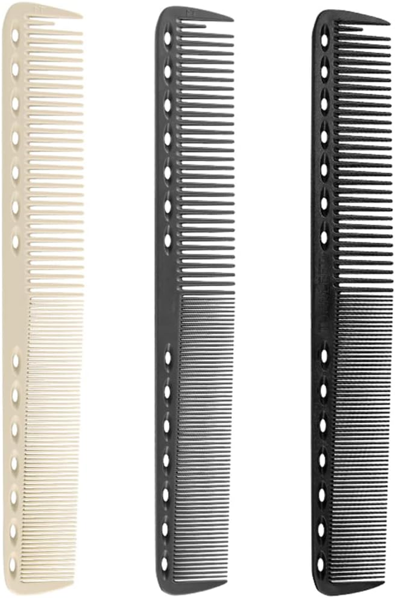 NIANOPKM Professional Hair Comb, 3 Carbon Combs, Antistatic, Men'S Women'S Hairdresser Styling Comb for Various Types of Hair image number 3