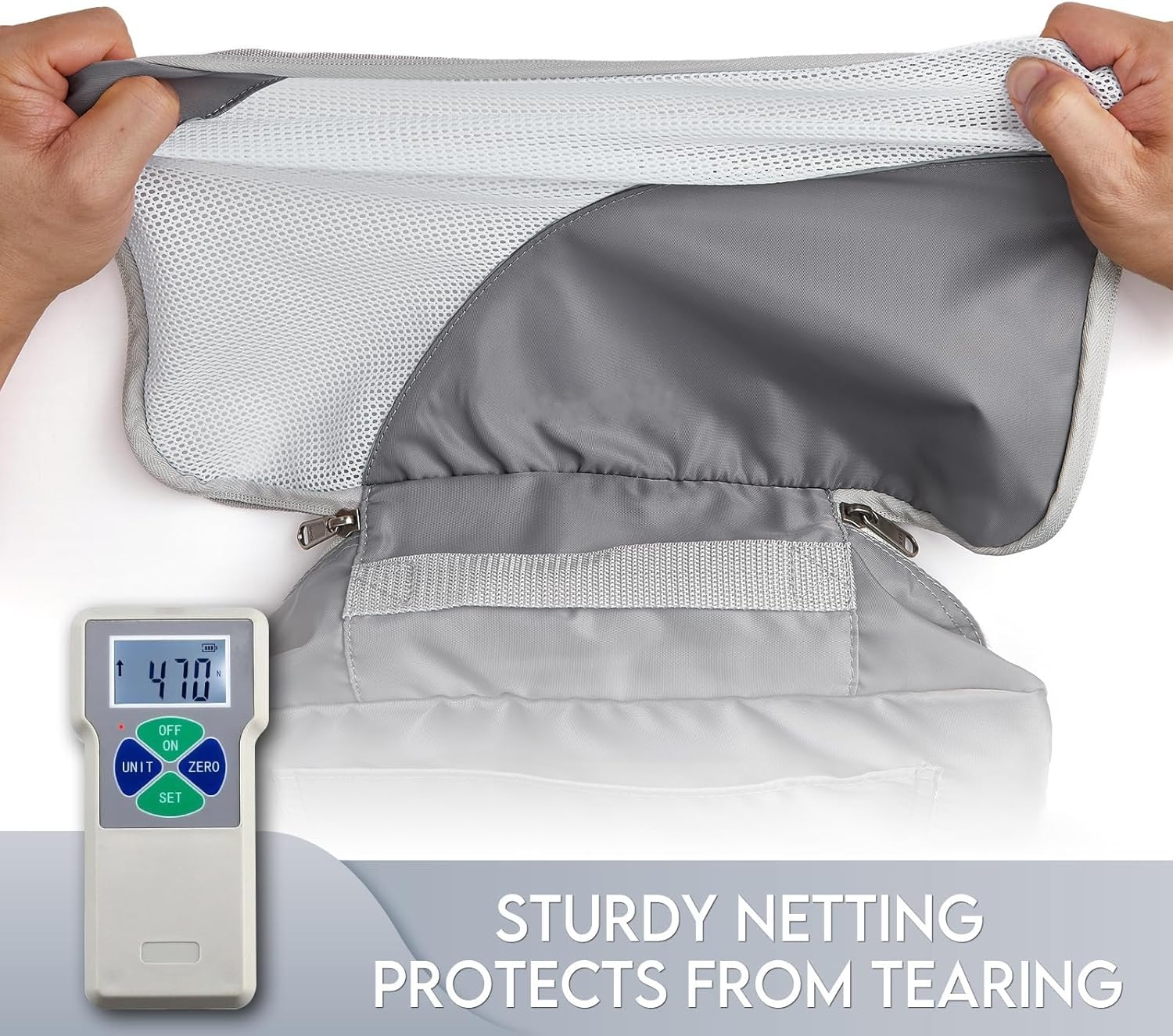 Travel Packing Cubes Set of 6 - Compression Organisers for Luggage & Travel Gear - 3 Sizes L/M/S - Travel Essentials for Men Women - Travel Compression Bags,Travel Accessories ，Grey Storage Cubes image number 5