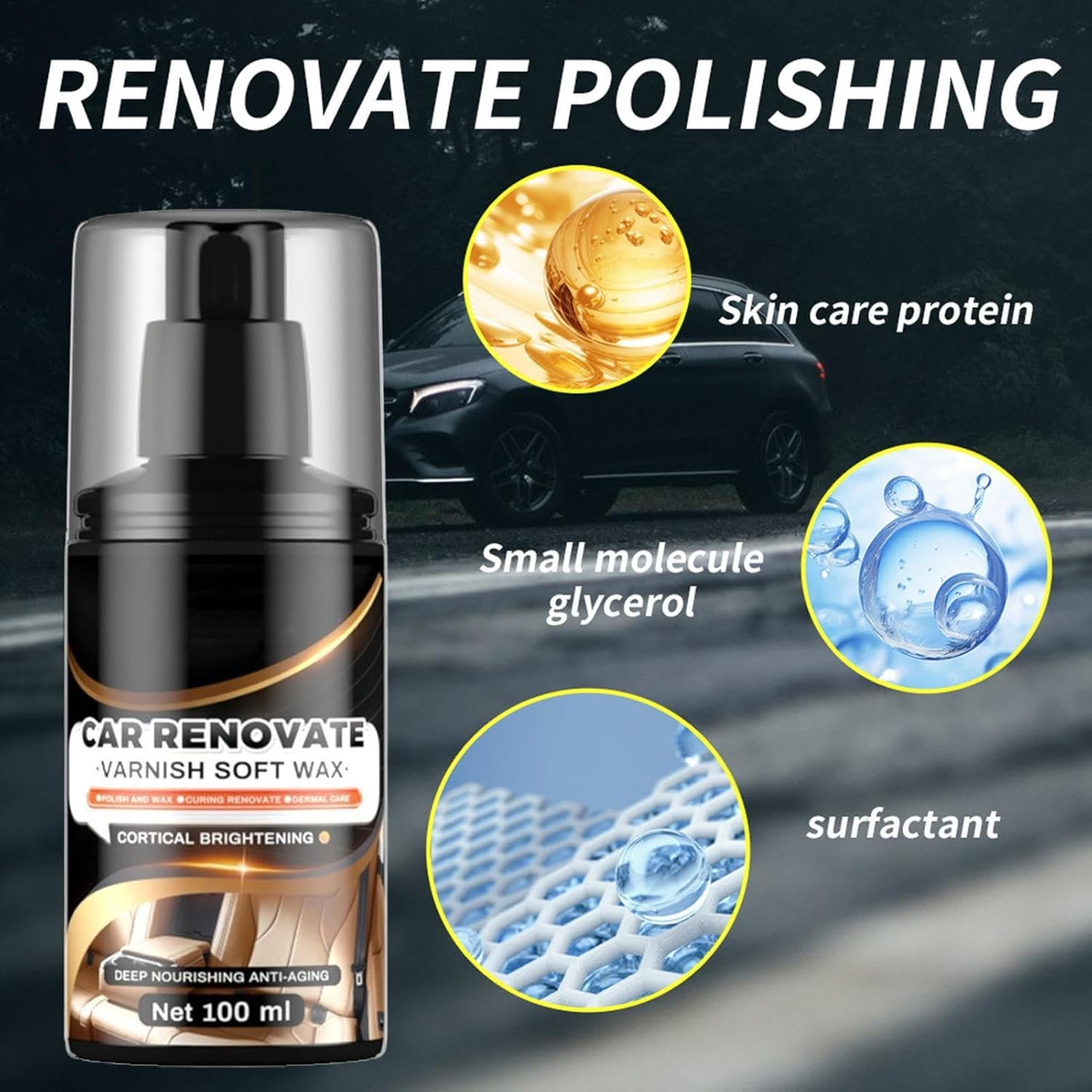 Fmtwphn Cleaning Paste for Leather Care,Portable Leather Shoe Cleaner | Automotive Interior Leather Cleaning Cream, Furniture Conditioner and Cleaner for Home