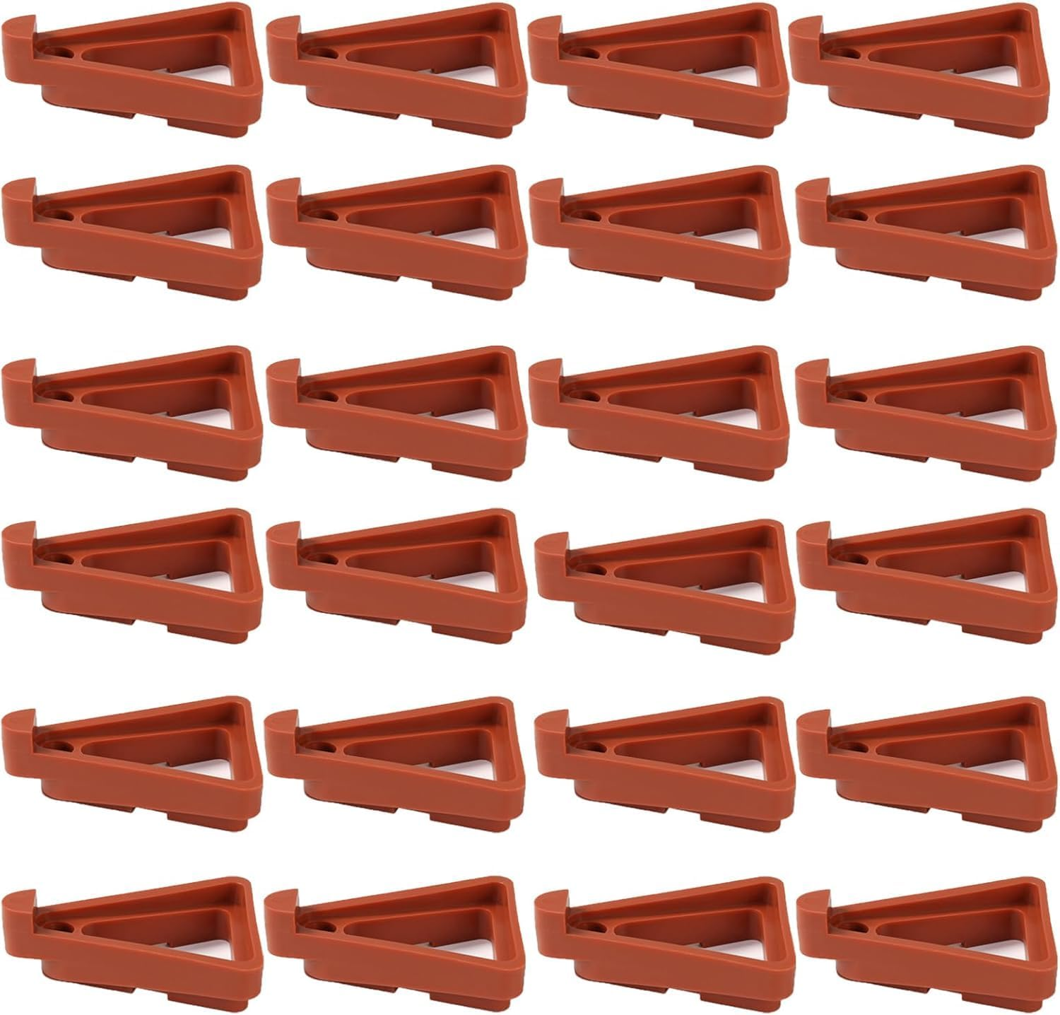 Triangle Plant Pot Feet, 24Pcs Flower Feet Pots Planters Risers Pot Triangle Toes,Triangle Flower Pot Feet Holders,Plastic Potted Plant Stand Triangle Flower Pot Rack Holder Invisible Pot Lifters image number 5