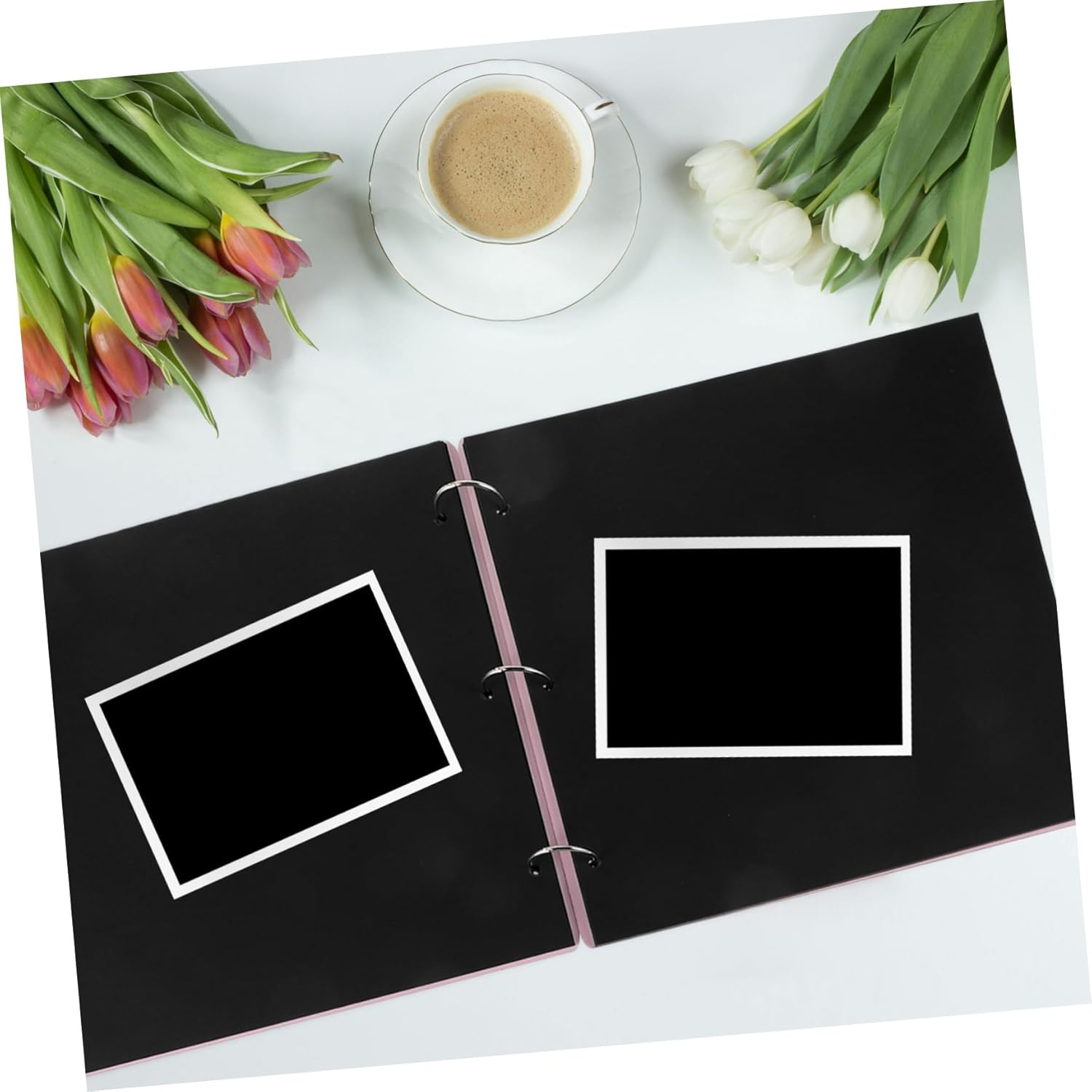 Luxshiny Hollow Heart Wooden Photo Album Diy Blank Scrapbook for Weddings Birthdays and Special Moments Rustic Design Smooth Finish for Easy Use and Creative image number 4