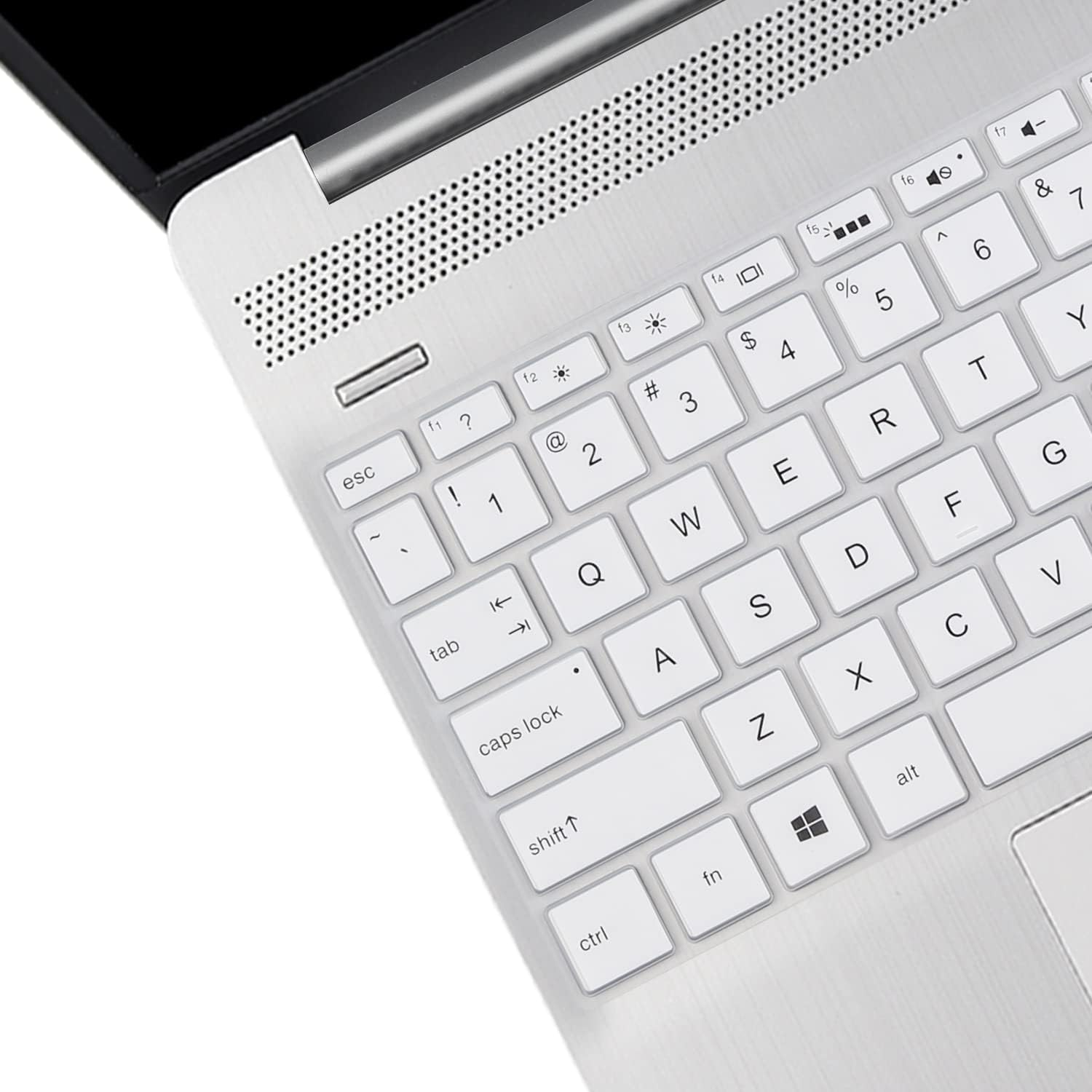 Keyboard Cover Compatible 2020 2019 17.3" HP Envy 17 Series 17M-Ae011 17M-Ae111 /17.3 Hp 17-Bs Series 17-Bs010 17-Bs020 17-Bs019 17-Bs049 /15.6" HP Envy X360 15/15.6" Pavilion 15 -White image number 3