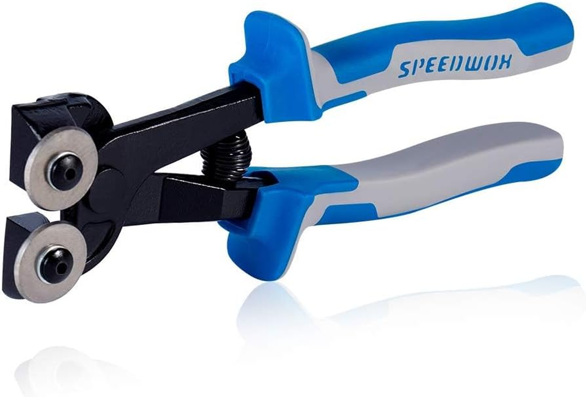 SPEEDWOX Glass Tile Nipper 8 Inches High Strength Tungsten Carbide Scoring Wheels for Quickly Cutting Porcelain Mosaic Ceramic Mirror Professional Glass Cutters Score Tile Working Tool Heavy Duty image number 1