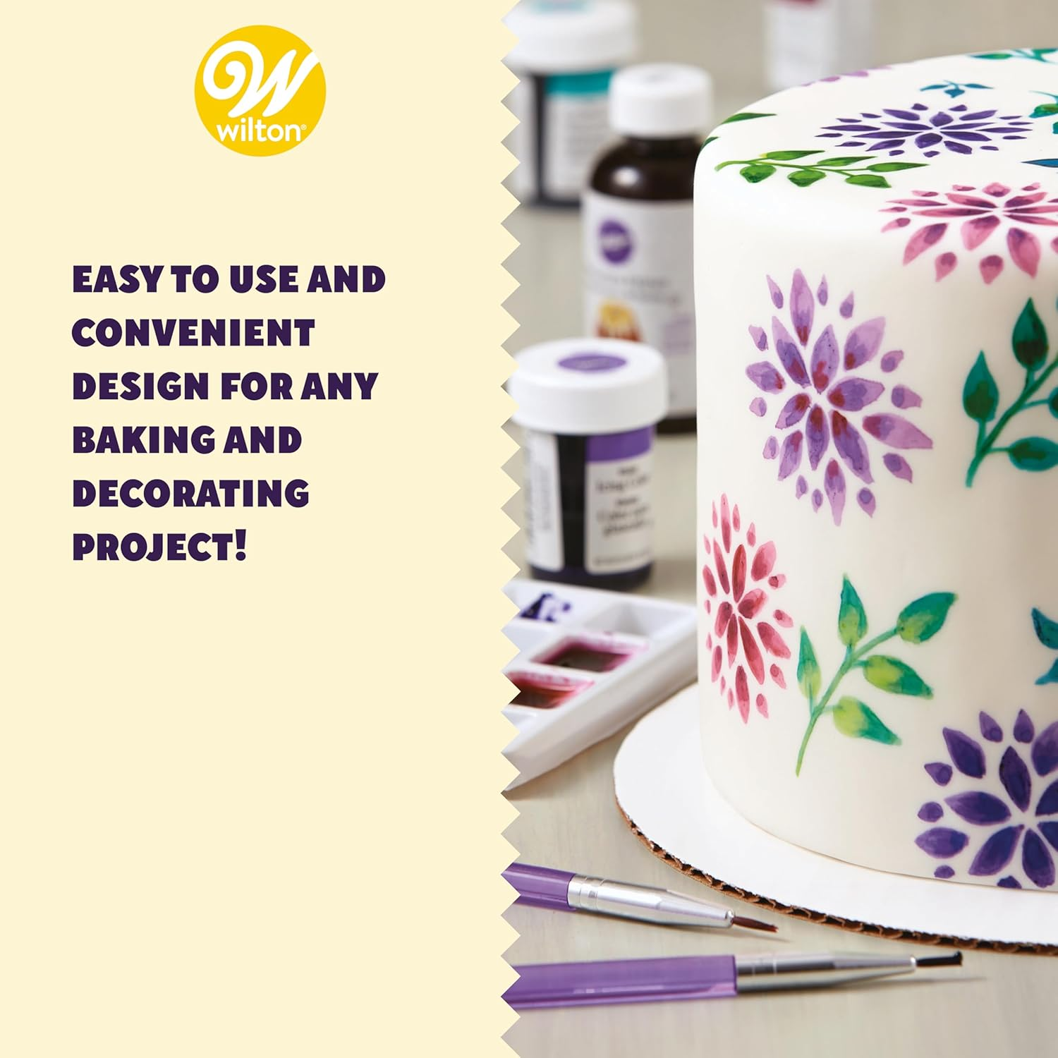 Wilton Cake Decorating Brush 5-Piece Set image number 6