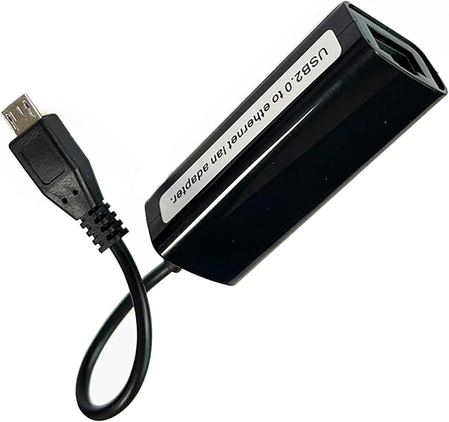 Tunghey OTG Micro USB Ethernet Adapter for Ras-Pberry Pi Zero, Android Tablet, Galaxy Tab Pro 10.1 - USB to RJ45 LAN Network (White) - White image number 2