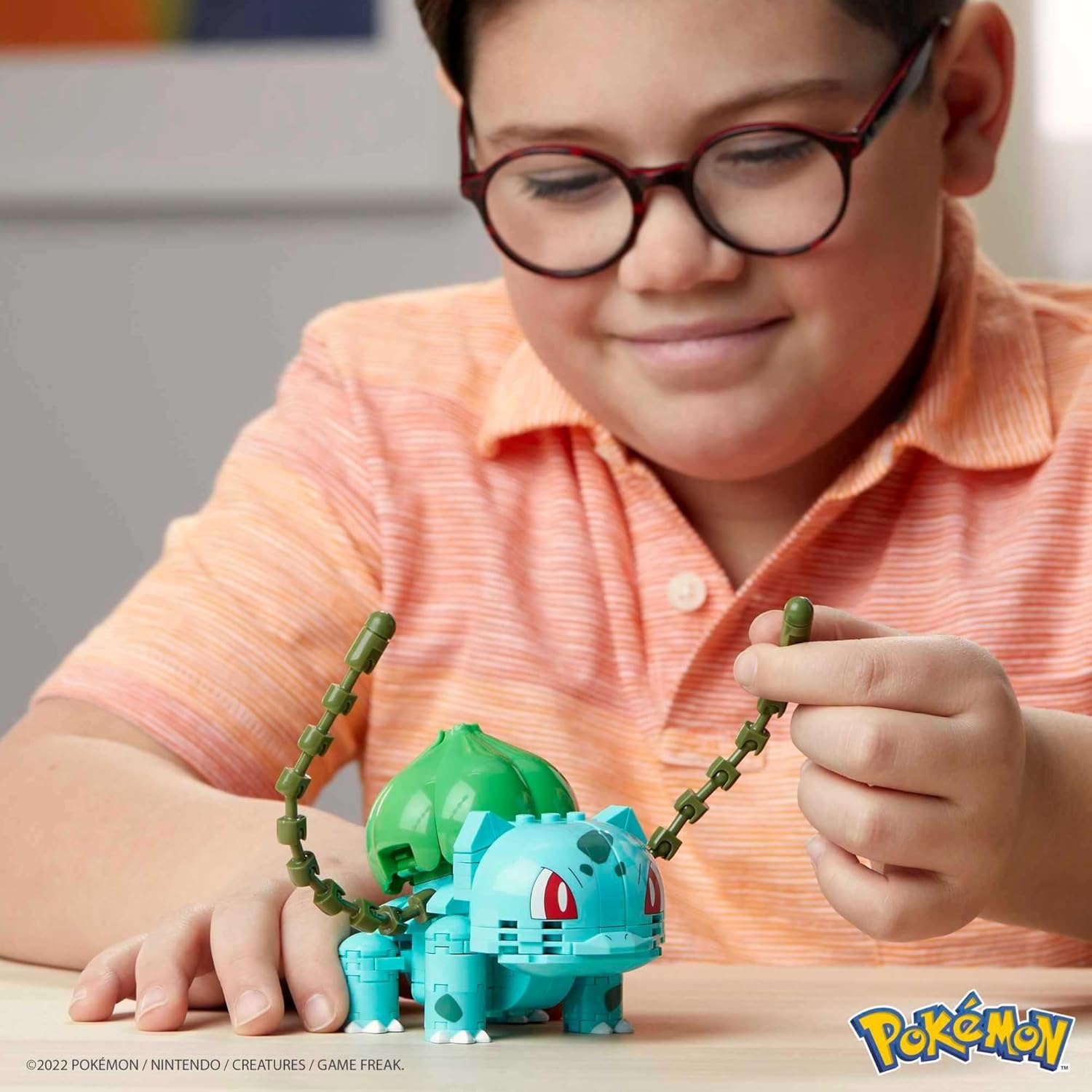 MEGA Pokemon Action Figure Building Toys, Bulbasaur with 175 Pieces, 1 Poseable Character, 4 Inches Tall, Gift Ideas for Kids image number 1