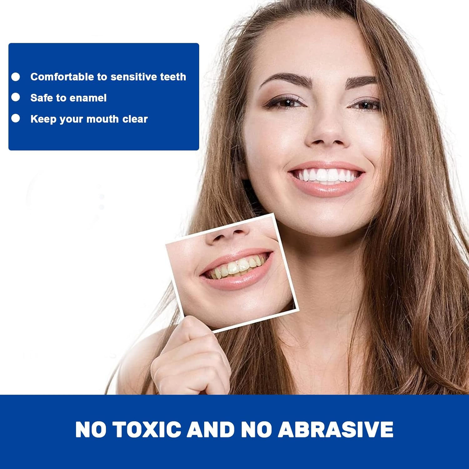 28Pack Teeth Whitening Strips, Smoking Coffee Stain Removal Whitening Strips, Teeth Whitening, Suitable for Home Dental Health Care image number 5