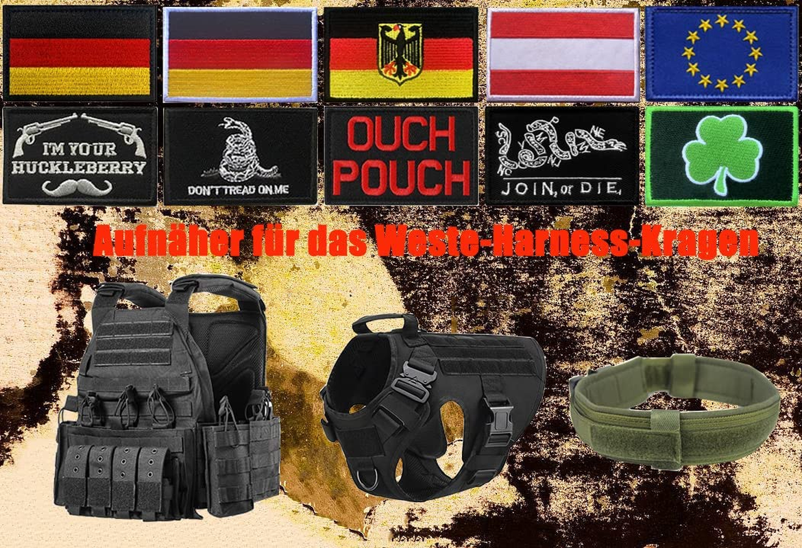 Pack of 2 Running Lies Funny Morale Embroidered Tactical Military Patches Badge Emblem Applique for Clothing Uniform Military Jackets Caps Backpacks Biker and More - Azkaban image number 6