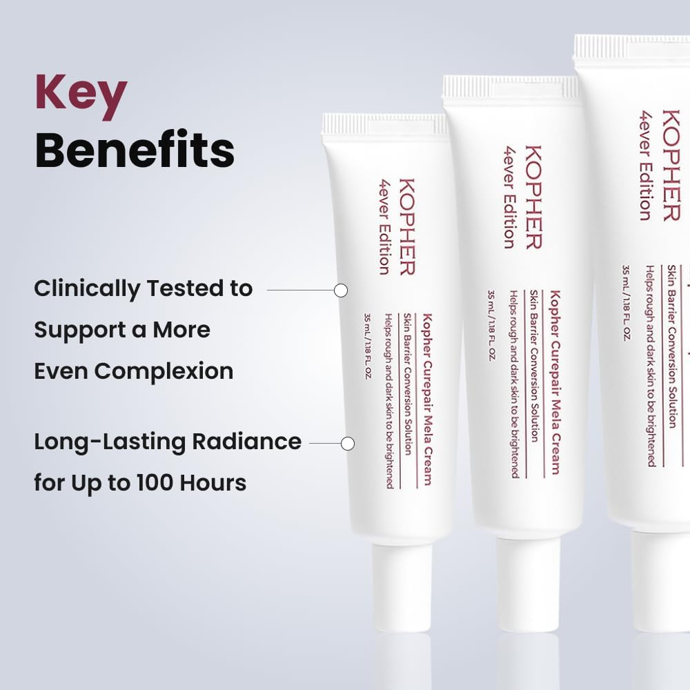 Kopher Curepair Mela Cream[4Ever Edition] with 10GF Soothing & Repairing Moisturizer for Sensitive Skin - Redness Relief, Barrier Strengthening Skin, Korean Skincare (1.18 Fl.Oz.) image number 4