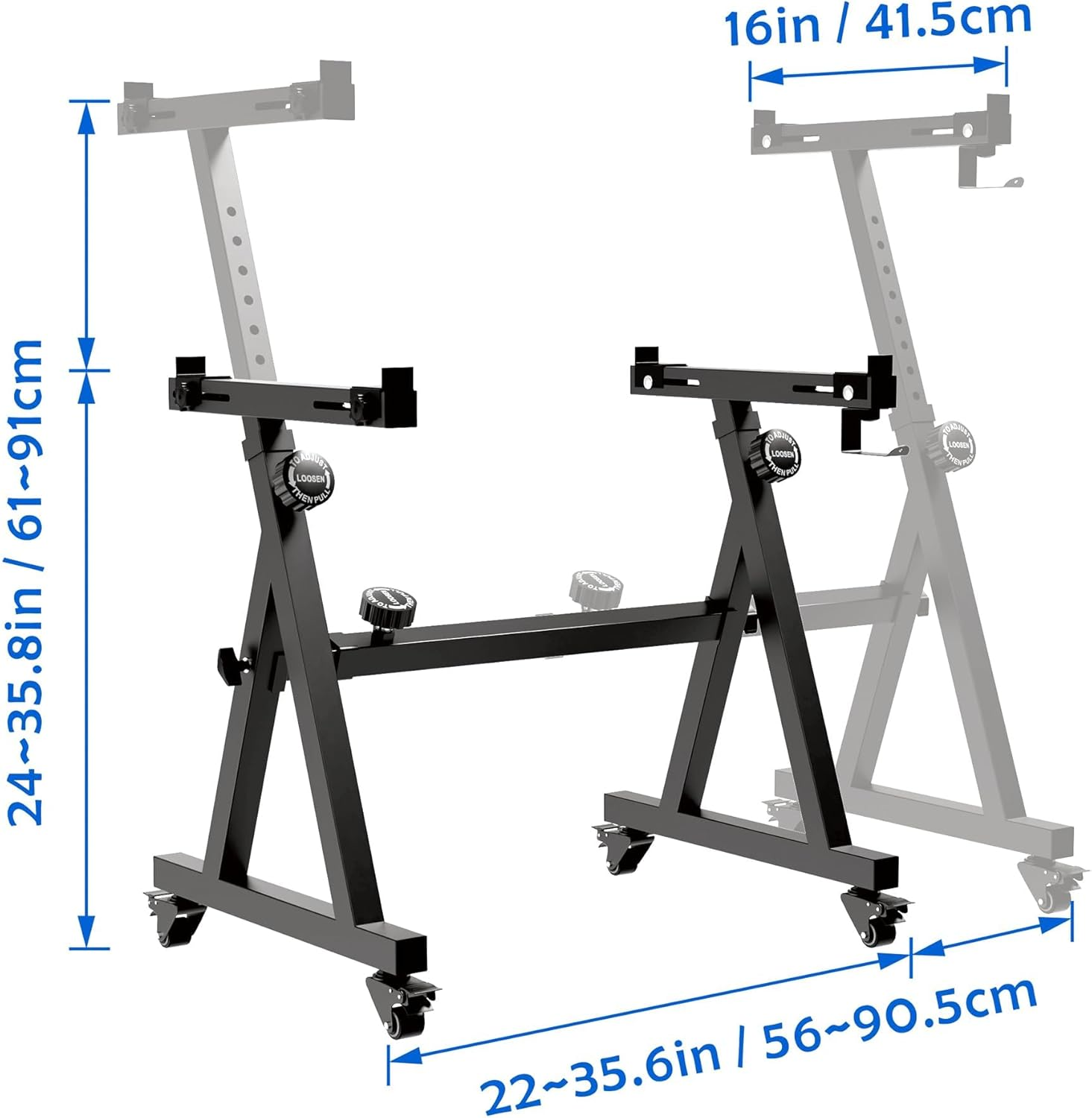 Universal Keyboard Stand, Z-Style Heavy-Duty Piano Stand, Adjustable and Portable Piano Keyboard Stand for 61 and 88 Keys image number 1