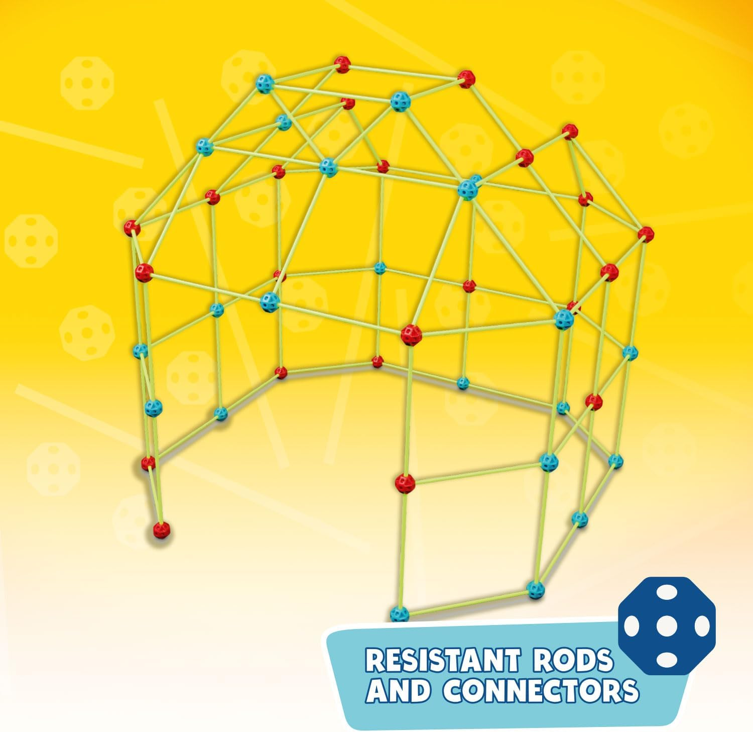 Big Minds - Build Your Cave Children Glow in the Dark Playhouse Children Outdoor and Children'S Tent Indoor Tent Children'S Room Robust & Creative Construction Kit Children 130 Pieces Games from 5 image number 1