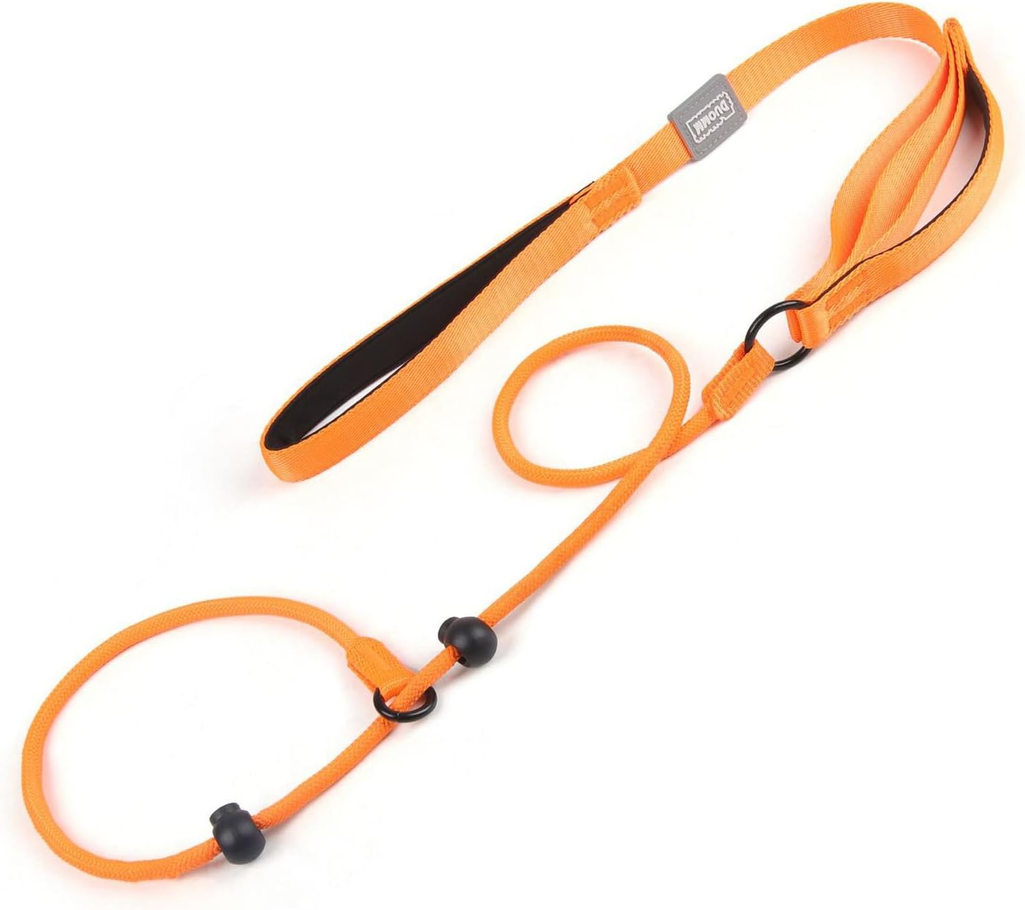 Dog Leash Slip Dog Leash Adjustable Slip Lead One-Piece Adjustable Dog Training Leash No Pull Training Lead Leashes and Collar P-Leash Pet Leash for Medium and Large Dog Orange image number 5