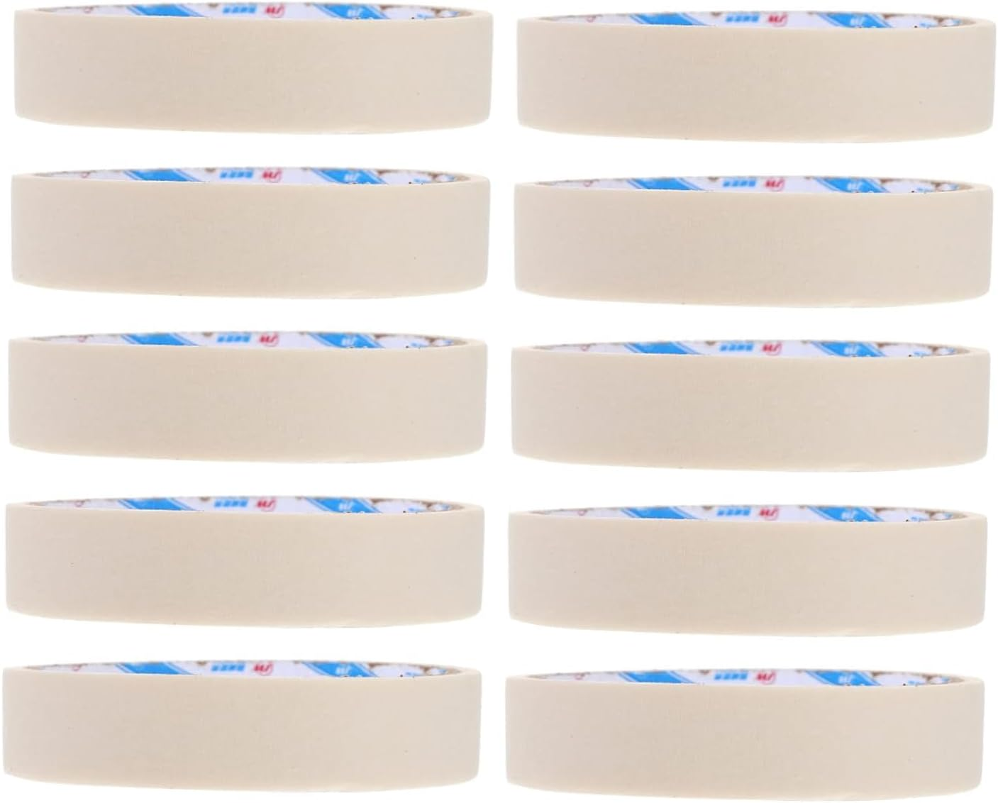 10Pcs Art Tape Paper Tape Adhesive White Painters Tape Beige Spray Paint White Car Paint Car Trim Adhesive Drawing Tapes Car Spraying Paint Tapes Self-Adhesive Tapes Student Japan image number 5
