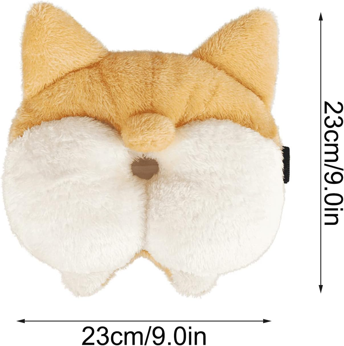 Car Tissue Box Holder - Cute Soft Plush Cat Corgi Butt Dispenser, Cartoon Animals Paper Napkin Storage Box for Home, Bathroom Accessories image number 5