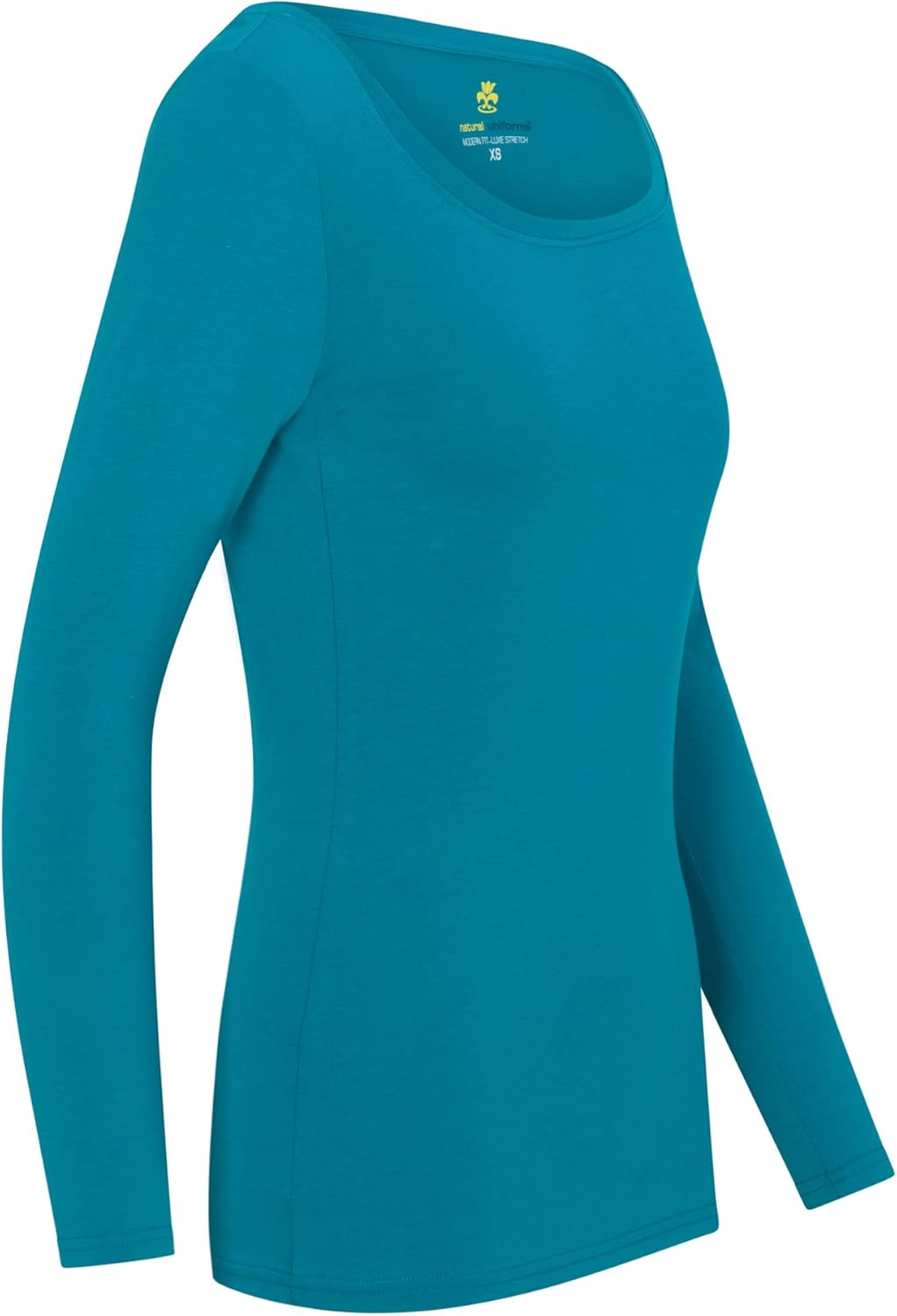 Natural Uniforms Women'S Long Sleeve Extra Wide Scoop-Neck T-Shirt under Scrub image number 3