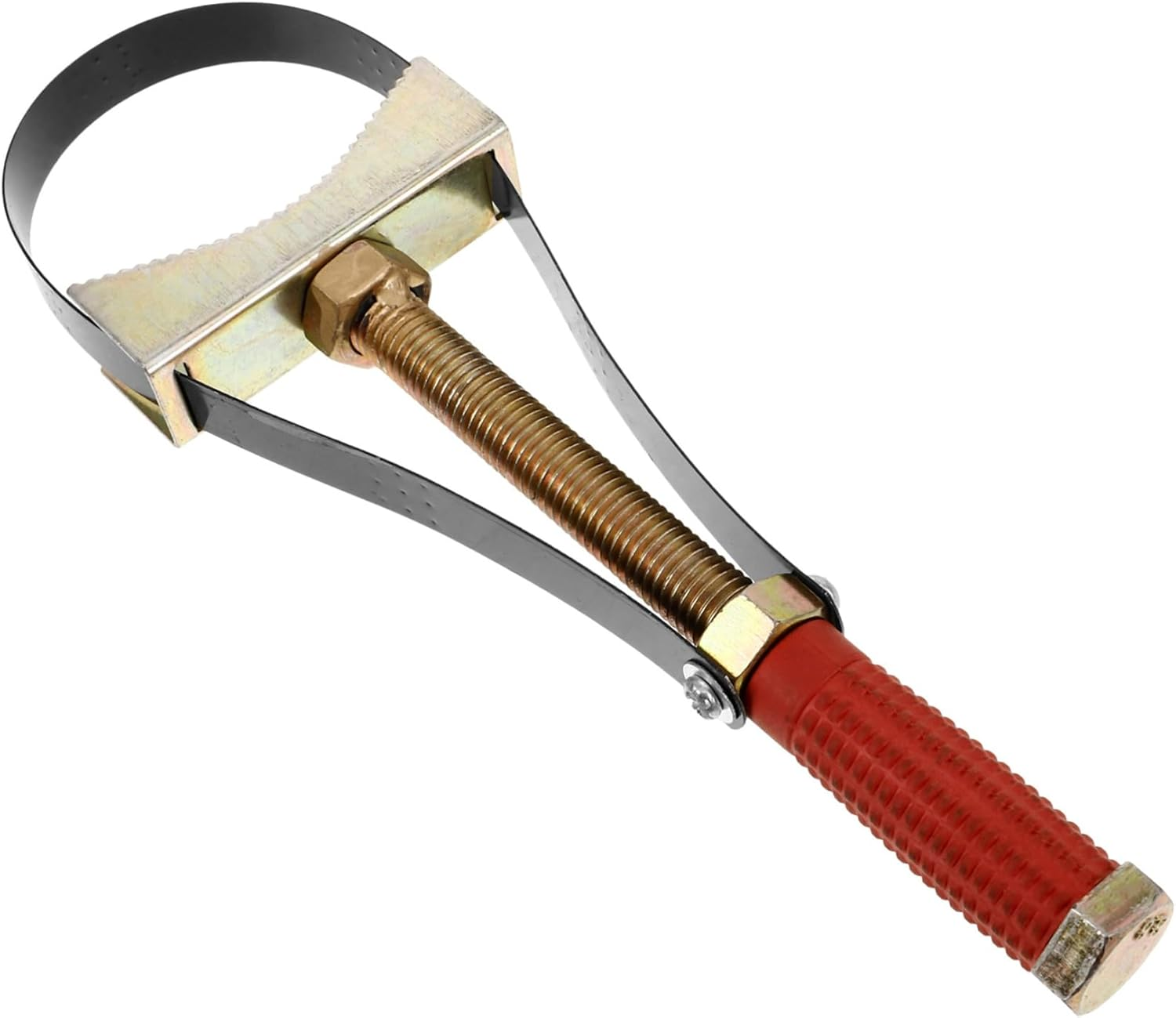 MOLUCKFU Heavy Duty Steel Strap Oil Filter Wrench Tool Adjustable Filter Removal Spanner for Automotive Maintenance image number 5