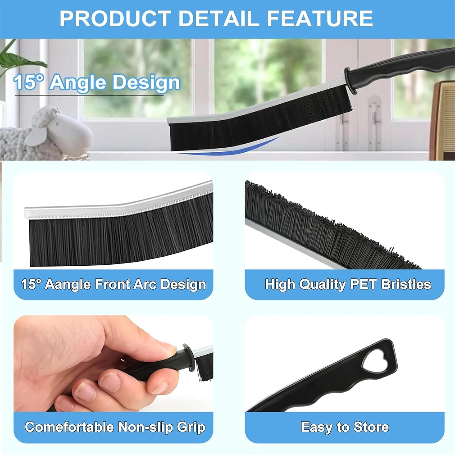 14Pcs Small Crevice Cleaning Brush Set,Scrub Brush Gap Clean Tools for Household Use, Groove Gap Cleaning Tool for Cleaning Kitchen,Bathroom, Corner, Sink,Door,Window Track,Cup image number 2