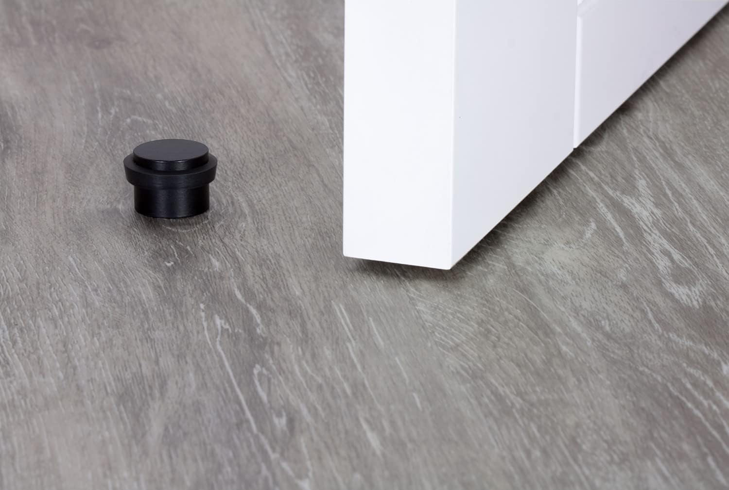 EVI Herrajes | Black Door Stopper | &Oslash;24X20Mm | Adhesive Fixing | Floor Mounted | Stainless Steel Black Finish | Great Adherence | Mod I-163-NG image number 5