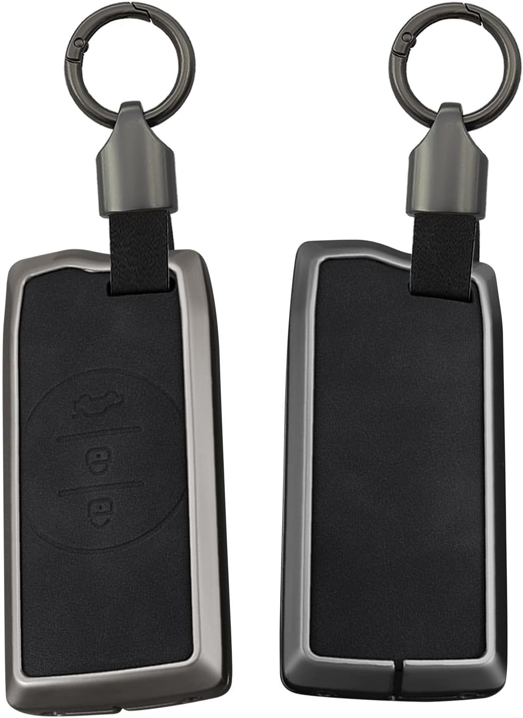 Ontto Metal Leather Key Fob Cover Fit for Chery Tiggo 8Plus Tiggo 8 New 5 plus 7Pro Max Omoda 5 C5 Smart Key Shell Case Keyring Key Holder Keychain Accessories image number 6