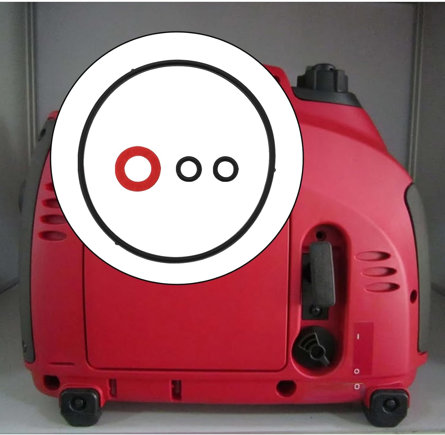 Briny River 2 Sets Carburetor Bowl Rebuild Gasket Kit 16010-ZM7-D01 Replacement Part Compatible with Honda EU1000I EU1000IT1 EU2000I EB2000IT1 EU2200IT GX100U image number 4