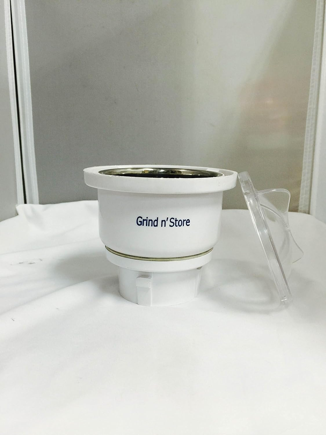 Preethi 0.4-Liter Grind N' Store Blue Leaf Chutney Jar image number 2