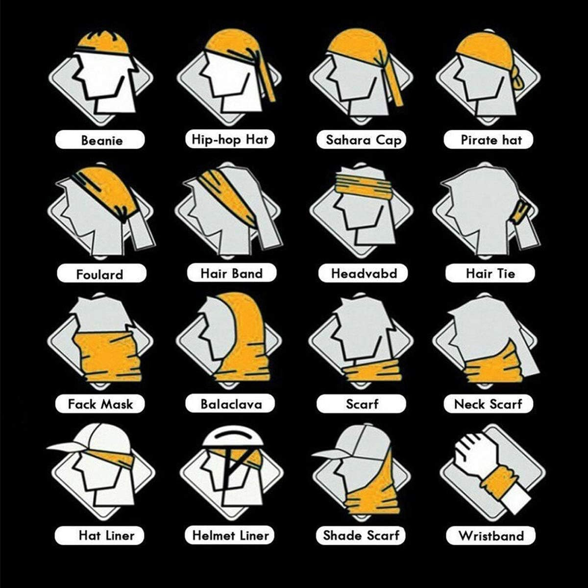 2Pcs Breathable Face Skull Mask Half Face Motorbike Neck Headwear Outdoor Ski Skull Party Masks Sport Halloween Mask for Bike Motor Cycling image number 1