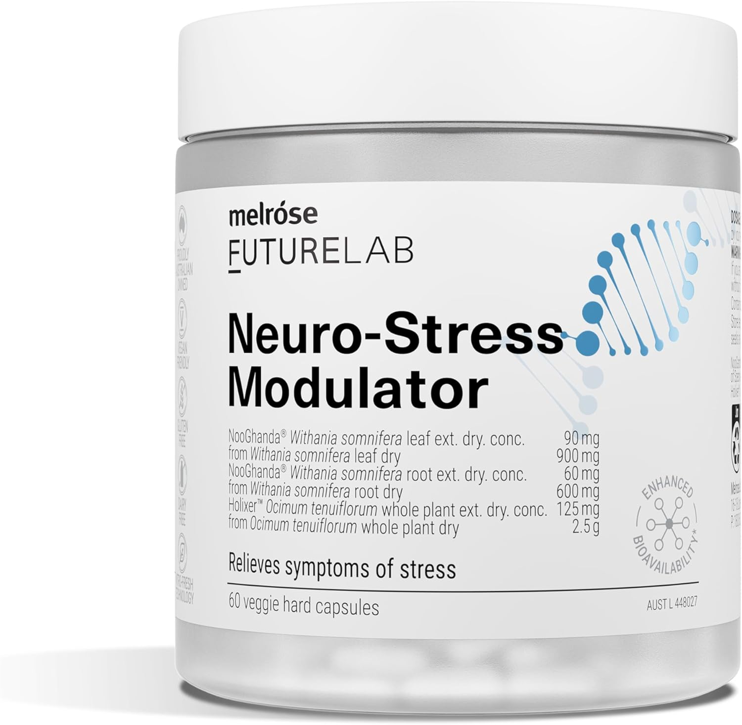 Melrose Futurelab Neuro-Stress Modulator 30 Capsules image number 3