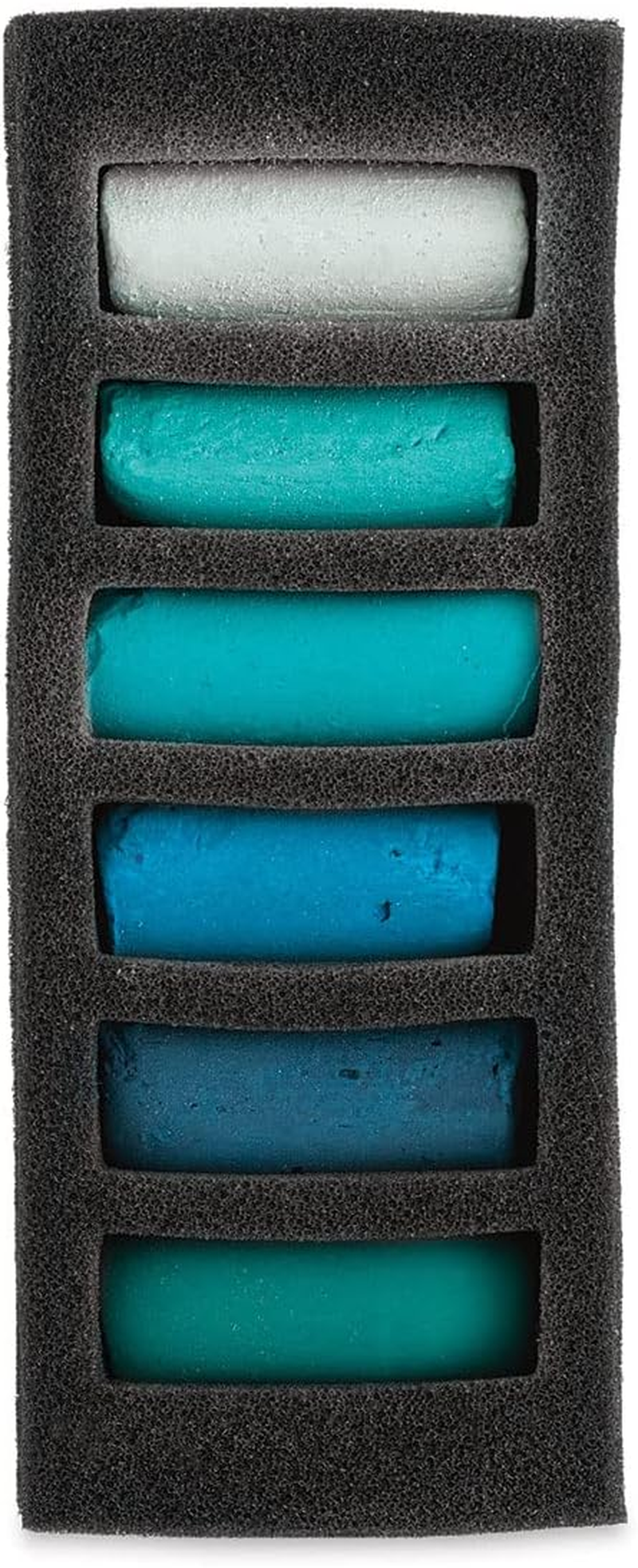Sennelier Extra Soft Half Pastel 6-Pieces Set, Emerald Sea