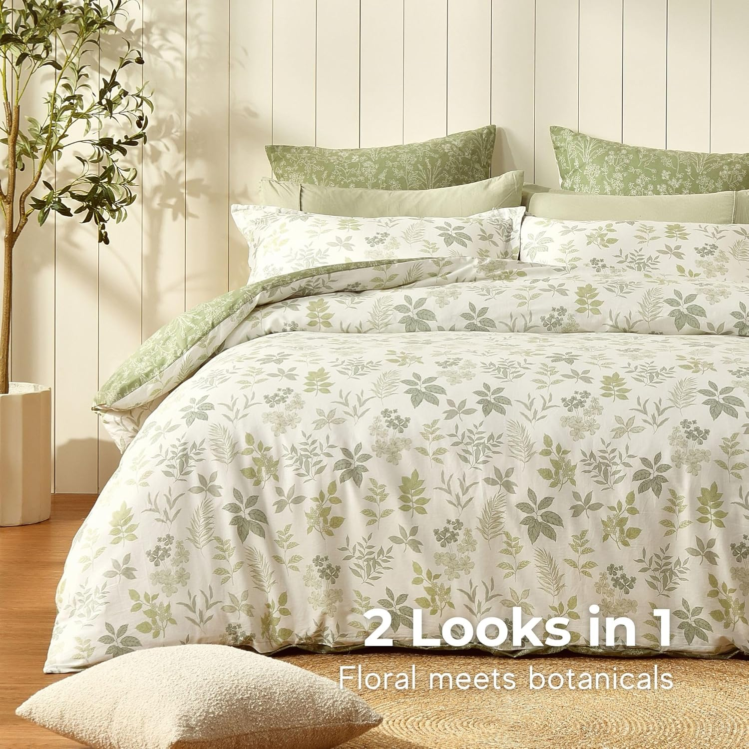 Dreamaker 2 Pack European Pillowcase (65 X 65Cm) 100% Cotton Lightweight & High Breathability Summer Pillow Cover Ultra Soft Bedding Crisp and Cool Feel Bed Decorative Pillow Cushion - Mabel