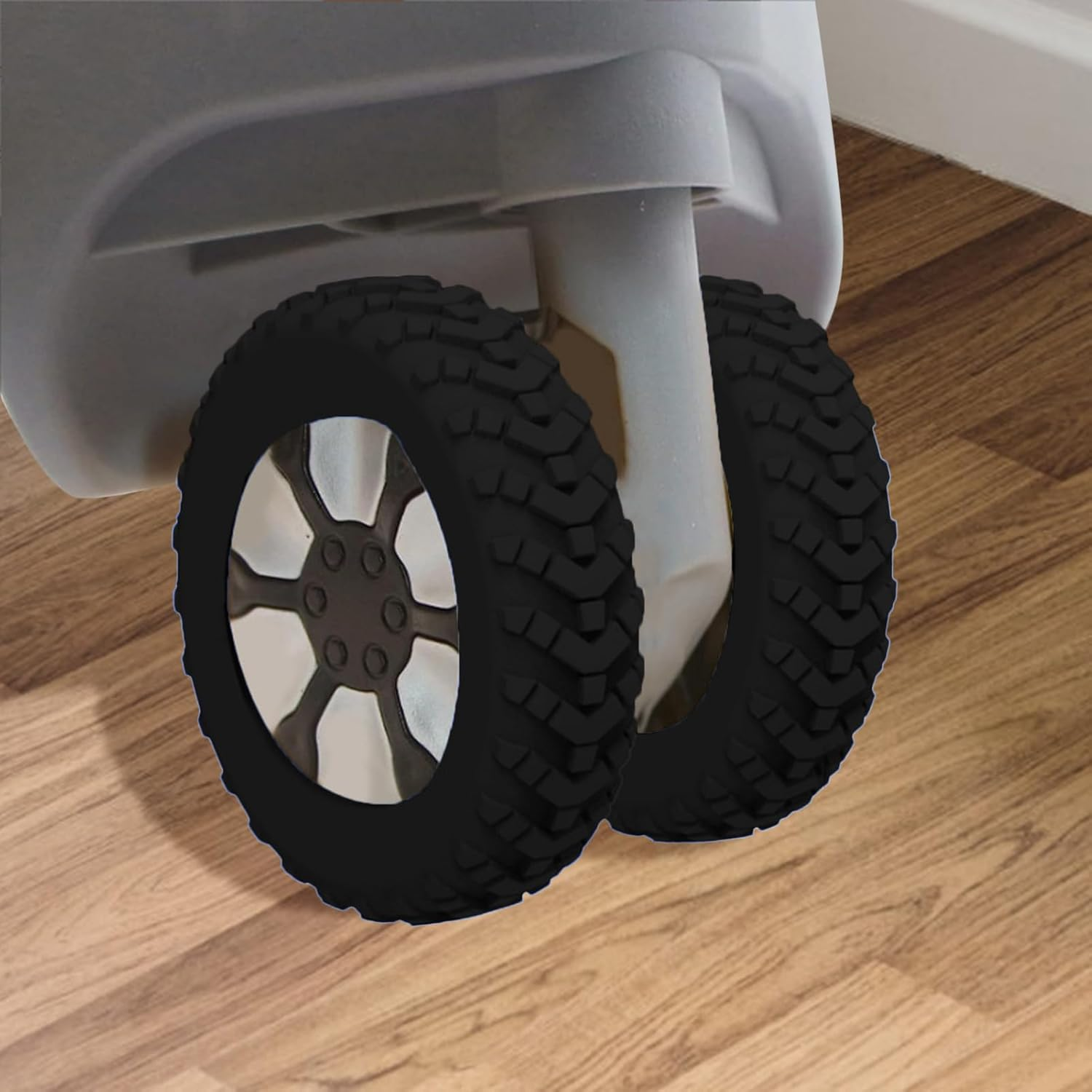 8Pcs Luggage Wheel Covers, Silicone Luggage Wheel Protector Covers, Reduce Noise Shock-Proof Luggage Spinner Wheel Covers image number 6