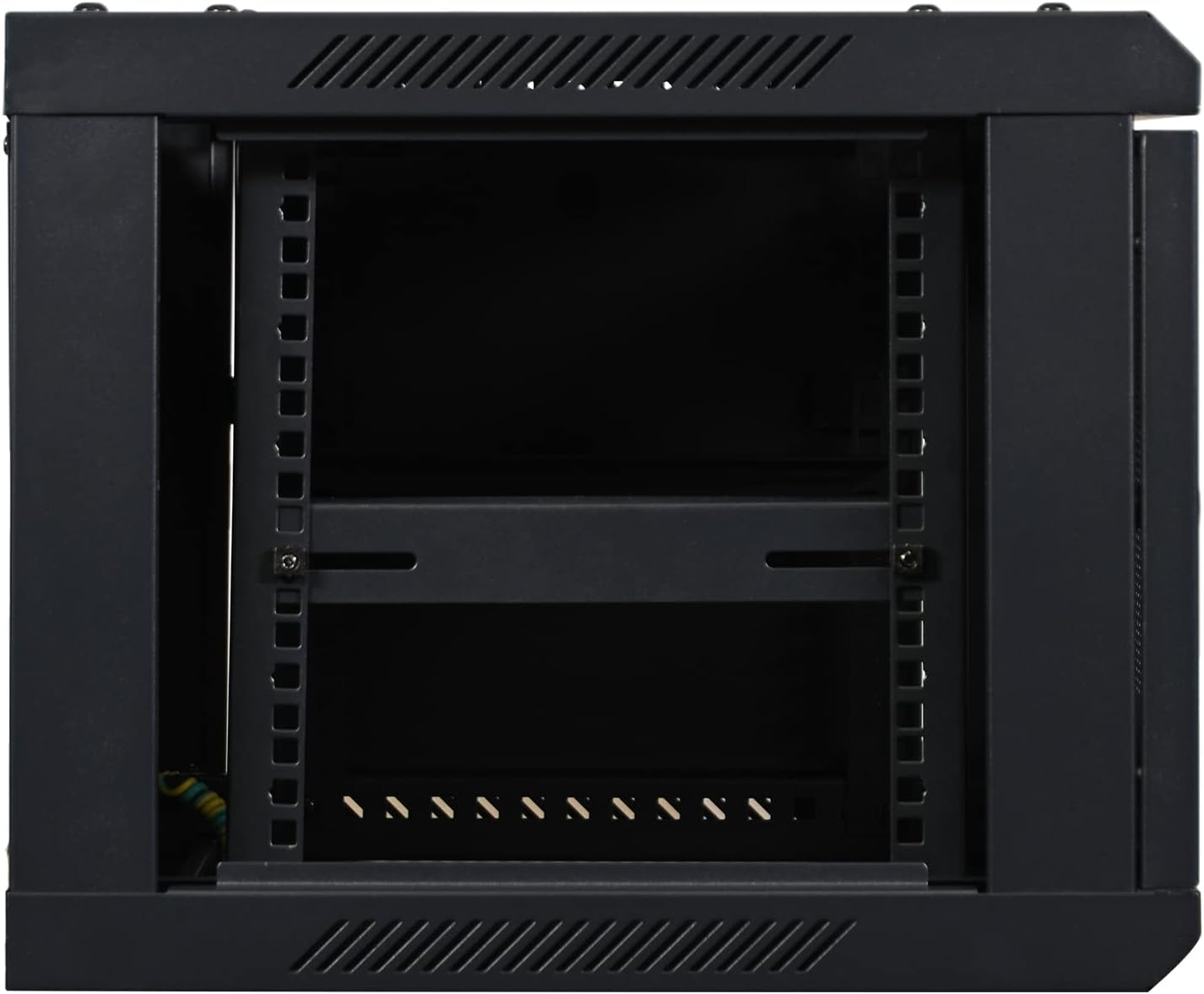 AEONS Professional Wall Mount IT Cabinet Enclosure 19-Inch Server Network Rack with Vented Door (6U-18In Depth, Glass Door) image number 1