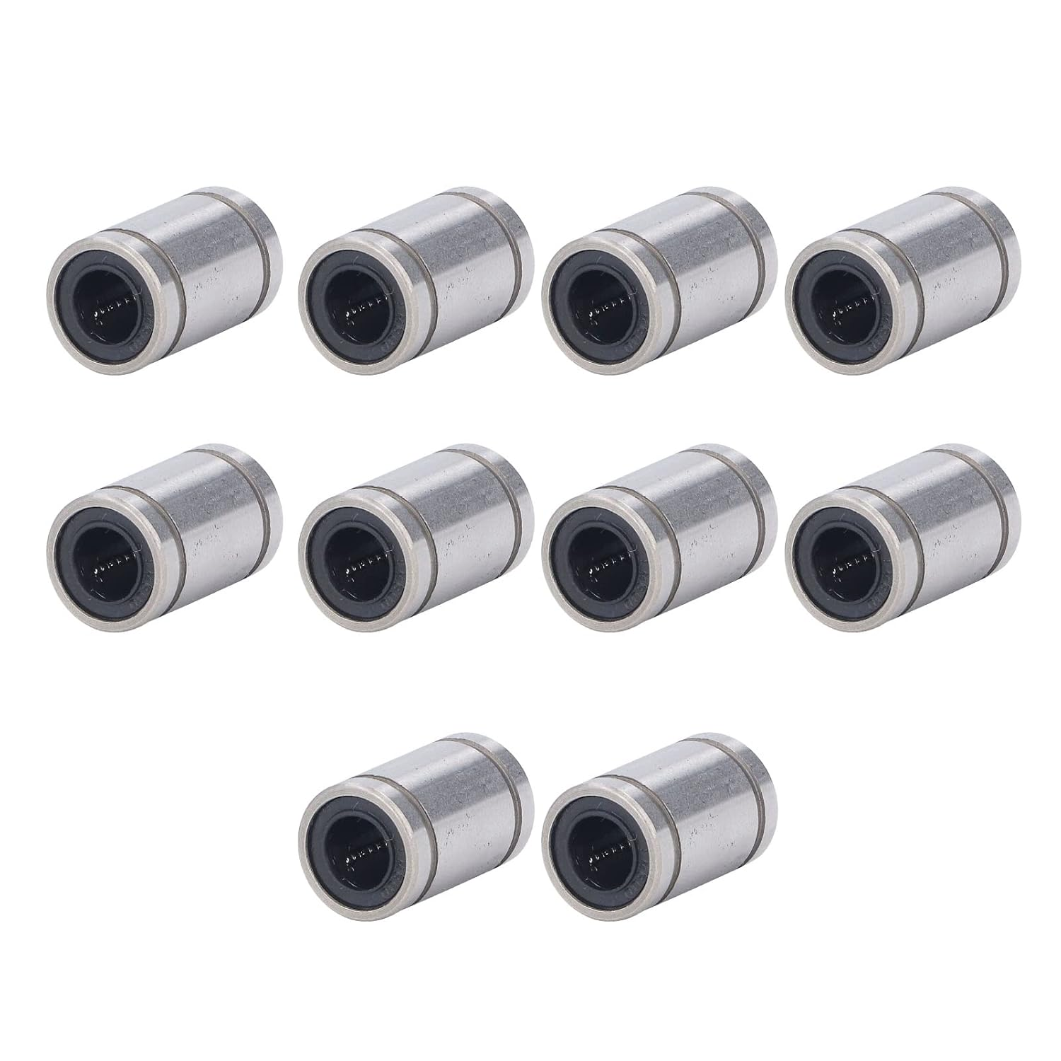 10Pcs Linear Motion Bearing Linear Ball Bearings Cylinder Optical Axes Slider Test Frame Spare ID 8Mm OD 15Mm LM8UU for 3D Printers, Numerical Control, Slides image number 3