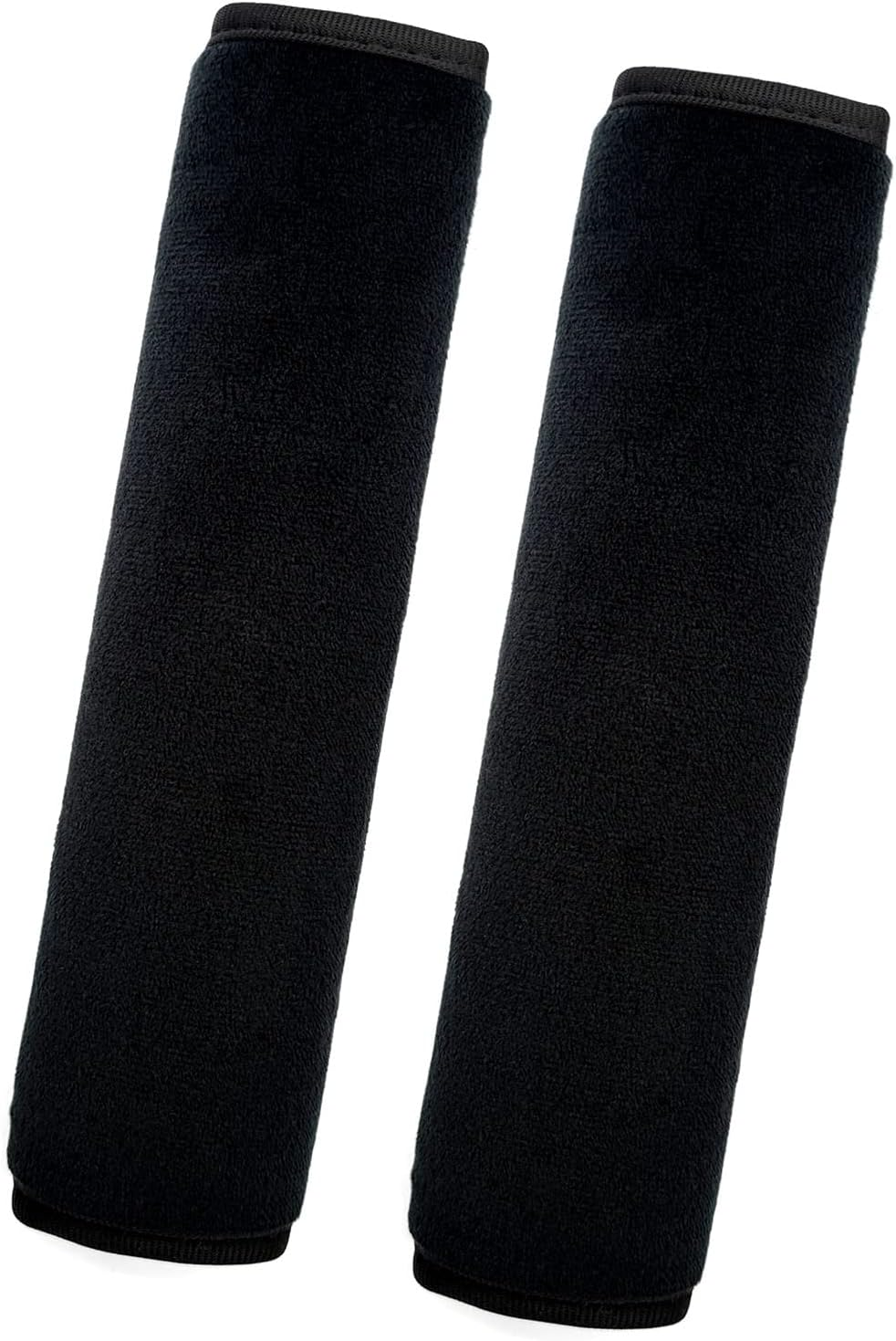 Medsuo 2 Pack Universal Soft and Comfortable Car Seat Belt Pads Harness Pads Pram Strap Covers Backpack Shoulder Pad Automotive Seat Belt Cushion Pad Cover for Adults - Black image number 3